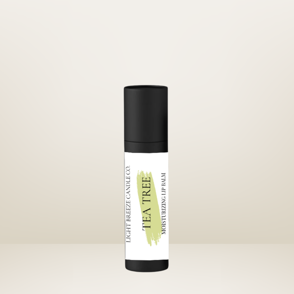 Moisturizing tea tree lip balm all natural handmade with essential oil
