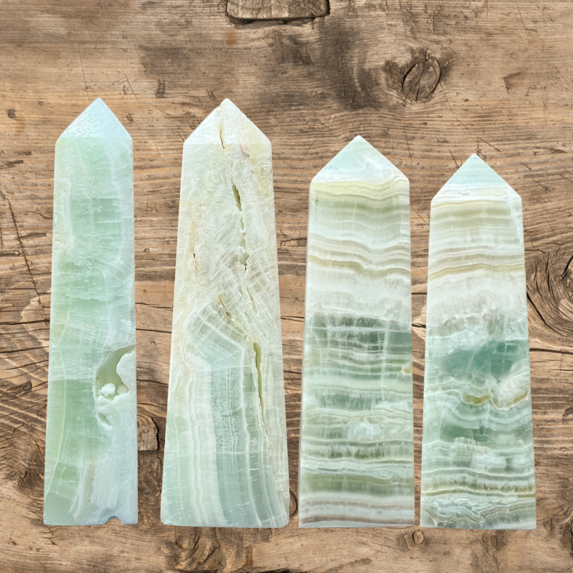 Caribbean Calcite Point - Natural Crystal Healing Stone