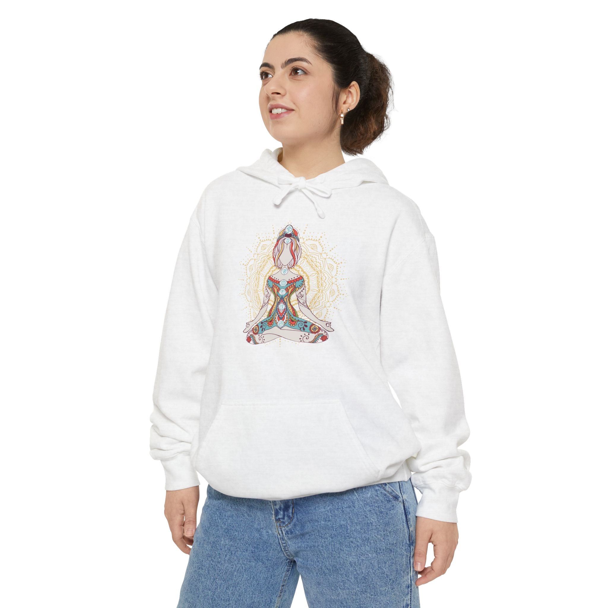 Garment-Dyed Hoodie with Ring-Spun Cotton and Jersey-Lined Hood