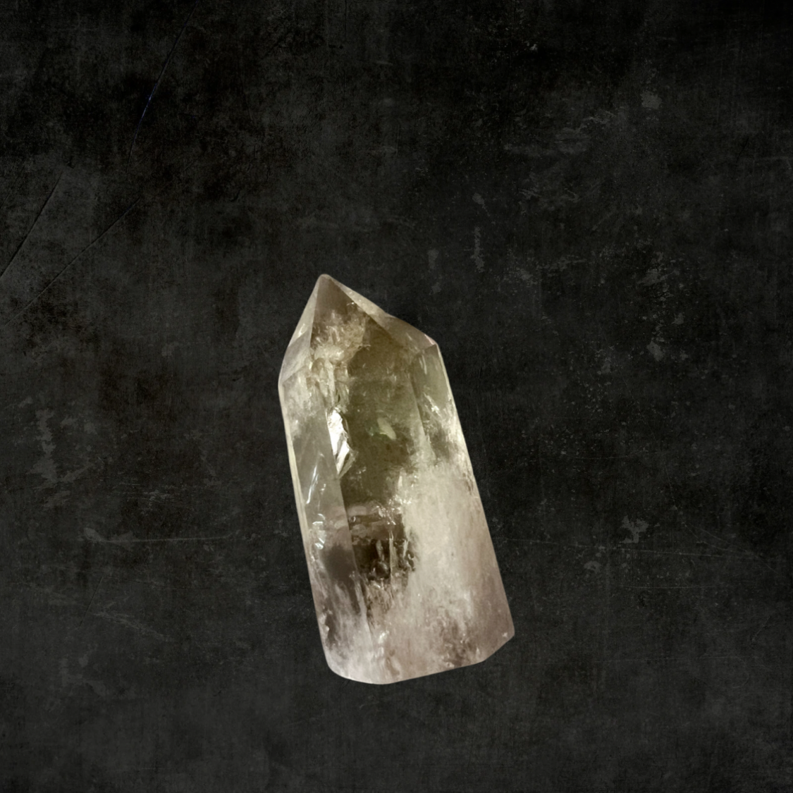 Brazilian citrine crystal tower positive energy & abundance enhancer
