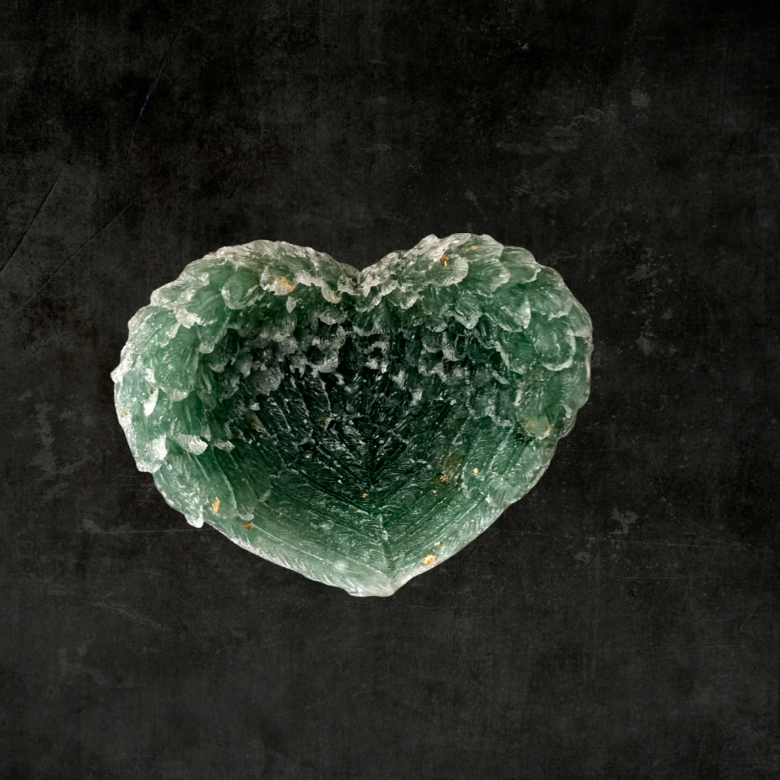 Natural Crystal Heart & Angel Wings Home Decor Set