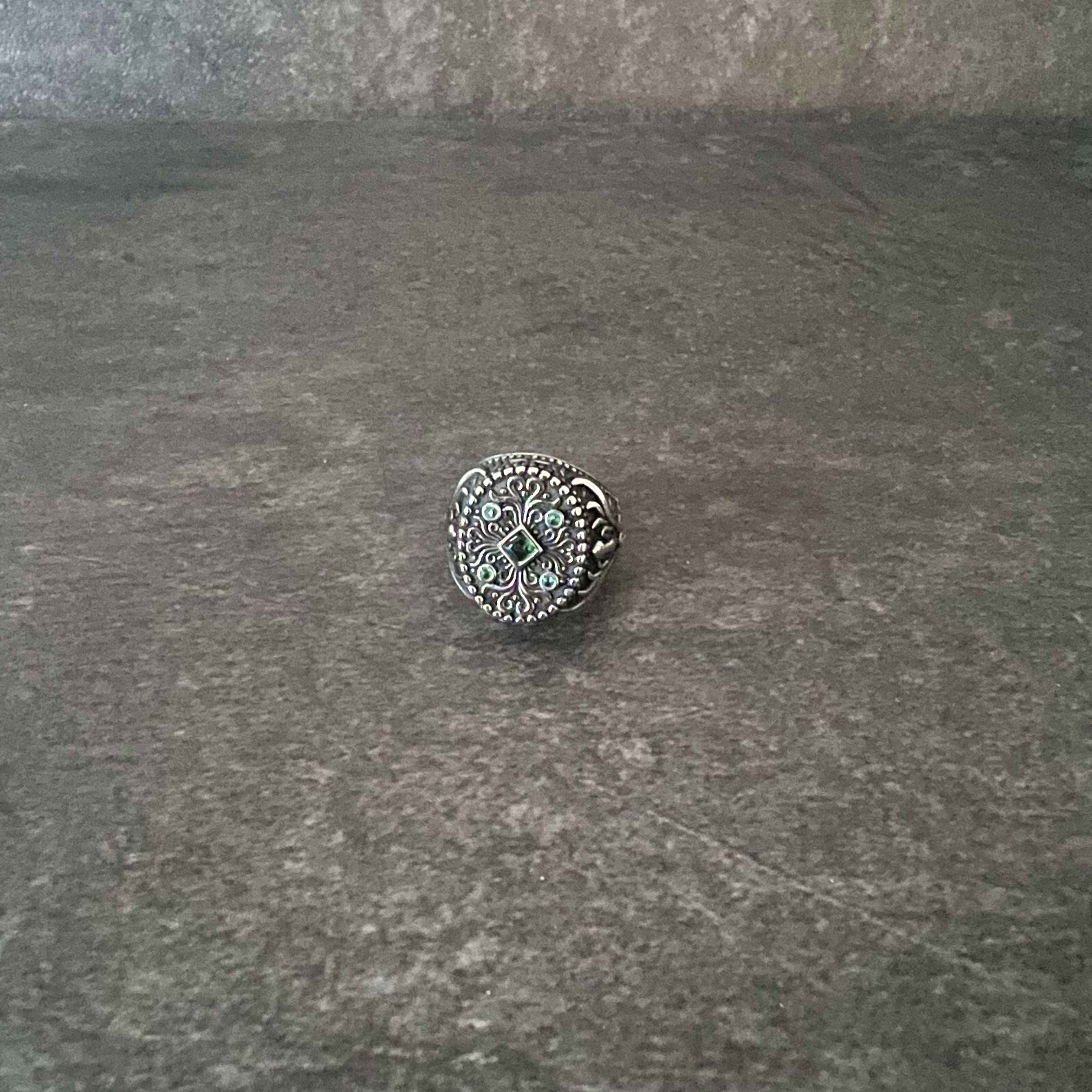 Men’s Ring – Vintage Style 316L Stainless Steel with Stone Accents