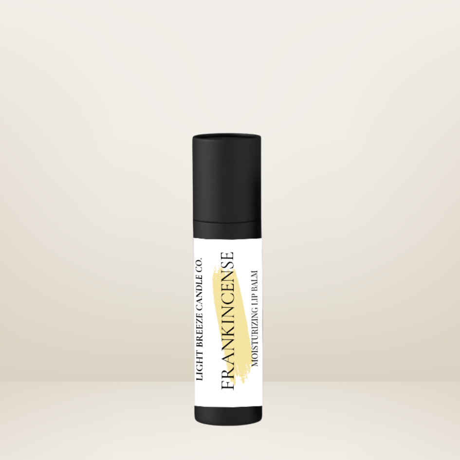 Moisturizing frankincense lip balm all natural handmade with essential oil