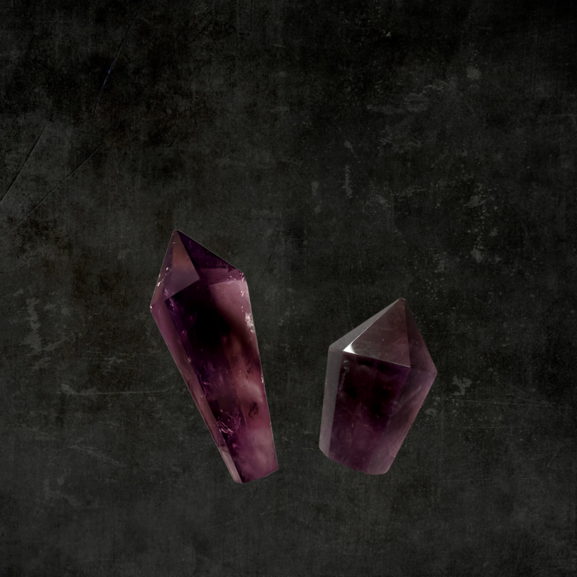 Brazilian amethyst crystal tower deep purple healing stone for protection, intuition & sleep