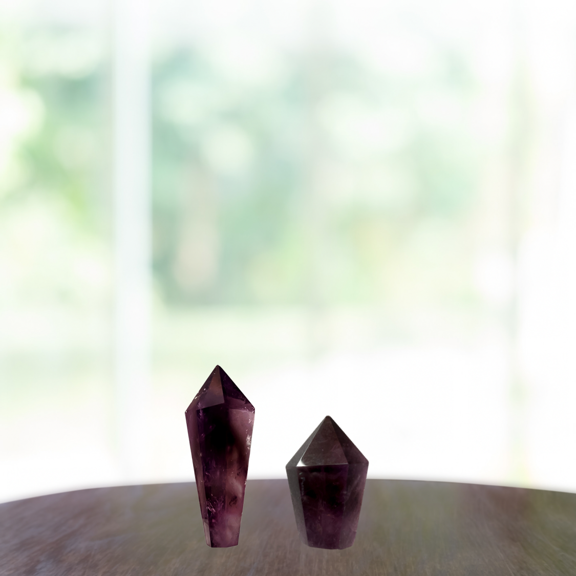 Brazilian amethyst crystal tower deep purple healing stone for protection, intuition & sleep