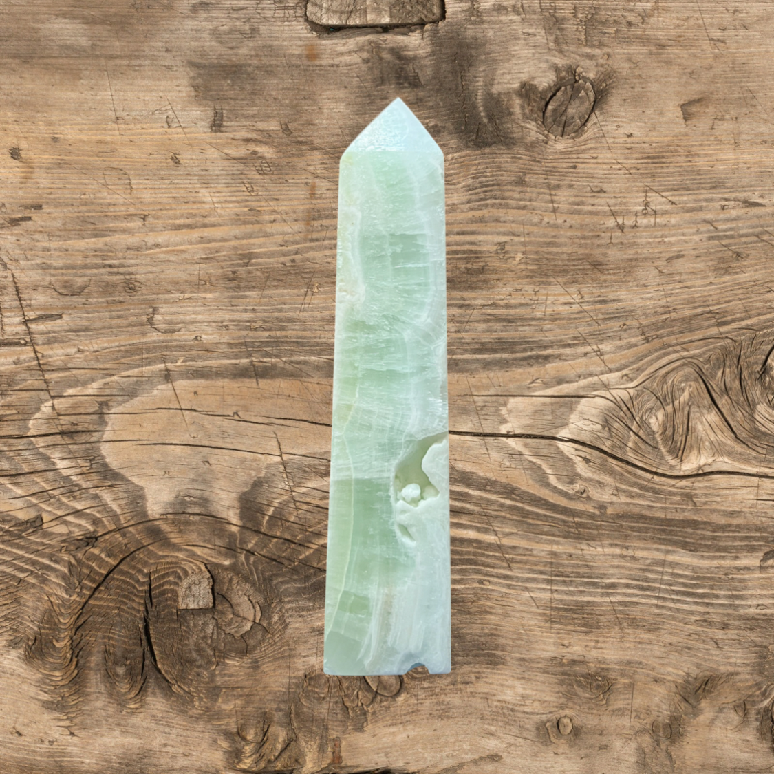 Caribbean Calcite Point - Natural Crystal Healing Stone