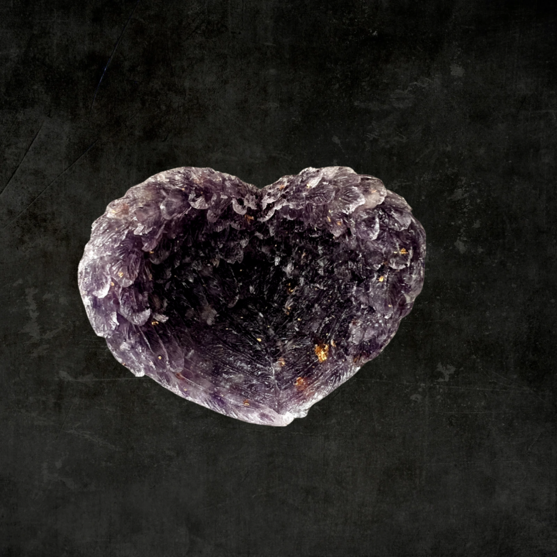 Natural Crystal Heart & Angel Wings Home Decor Set