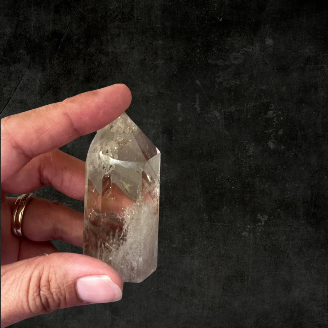 Brazilian citrine crystal tower positive energy & abundance enhancer