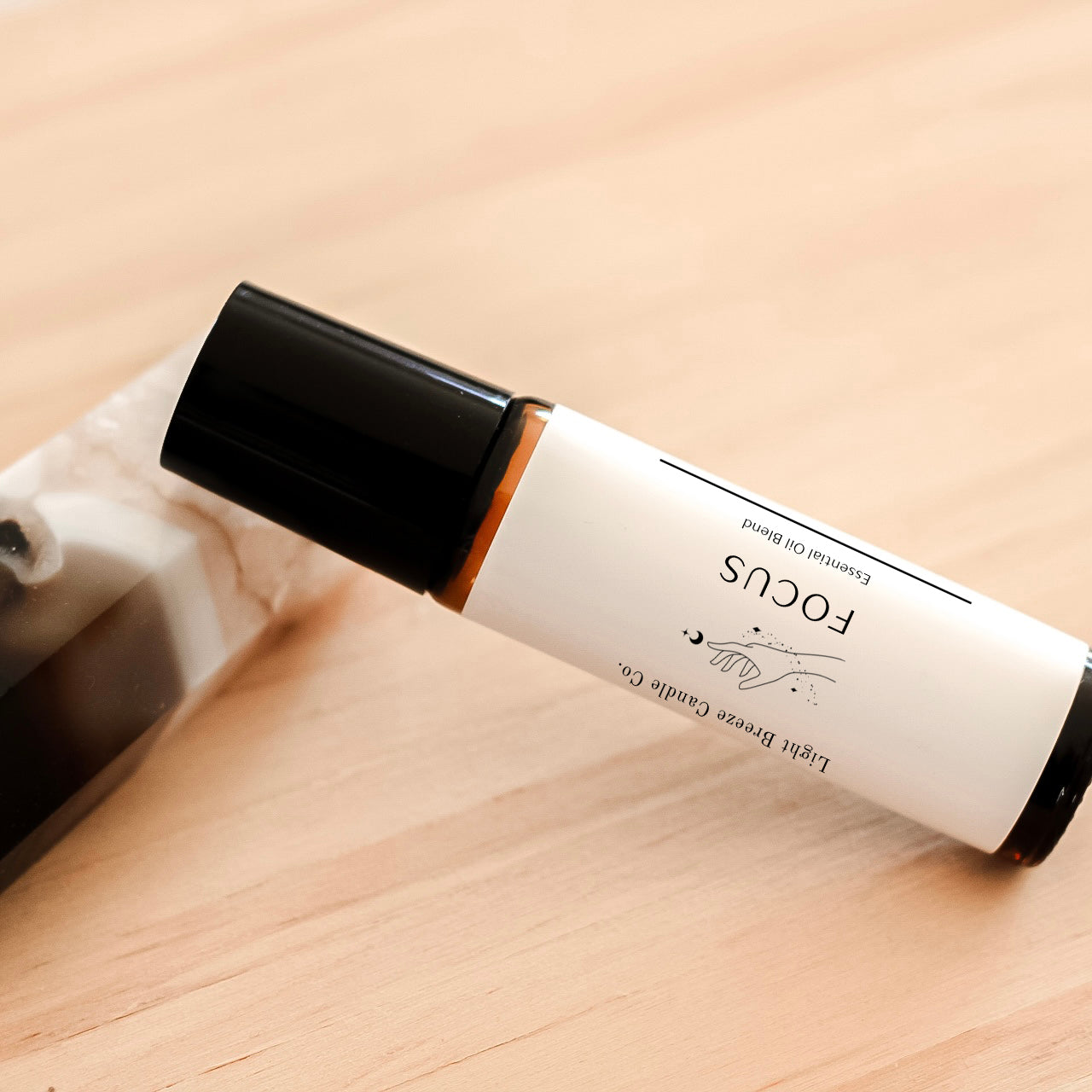 Focus essential oil roller (10 ml) enhances mental clarity and focus all-natural aromatherapy blend peppermint, rosemary, and basil