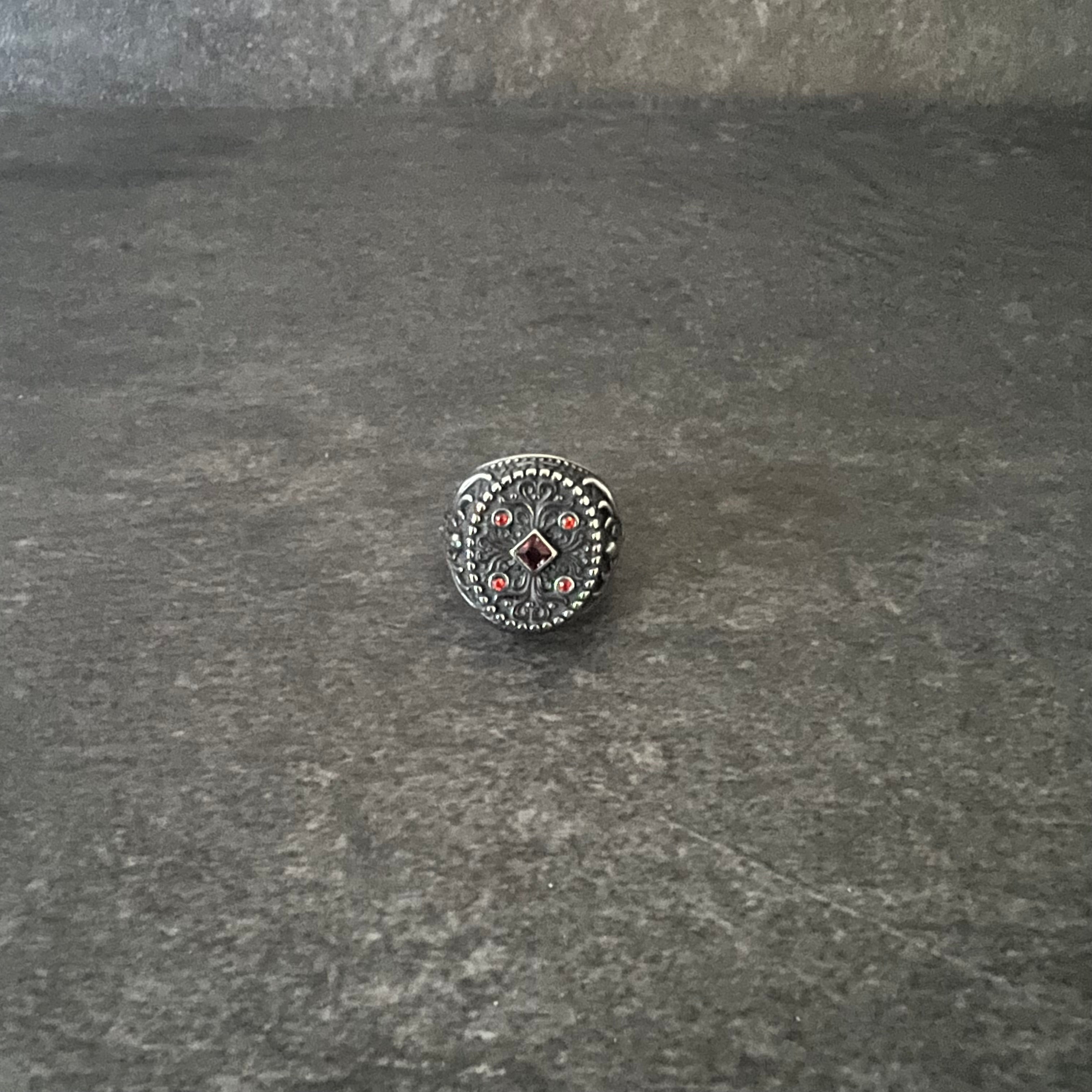 Men’s Ring – Vintage Style 316L Stainless Steel with Stone Accents