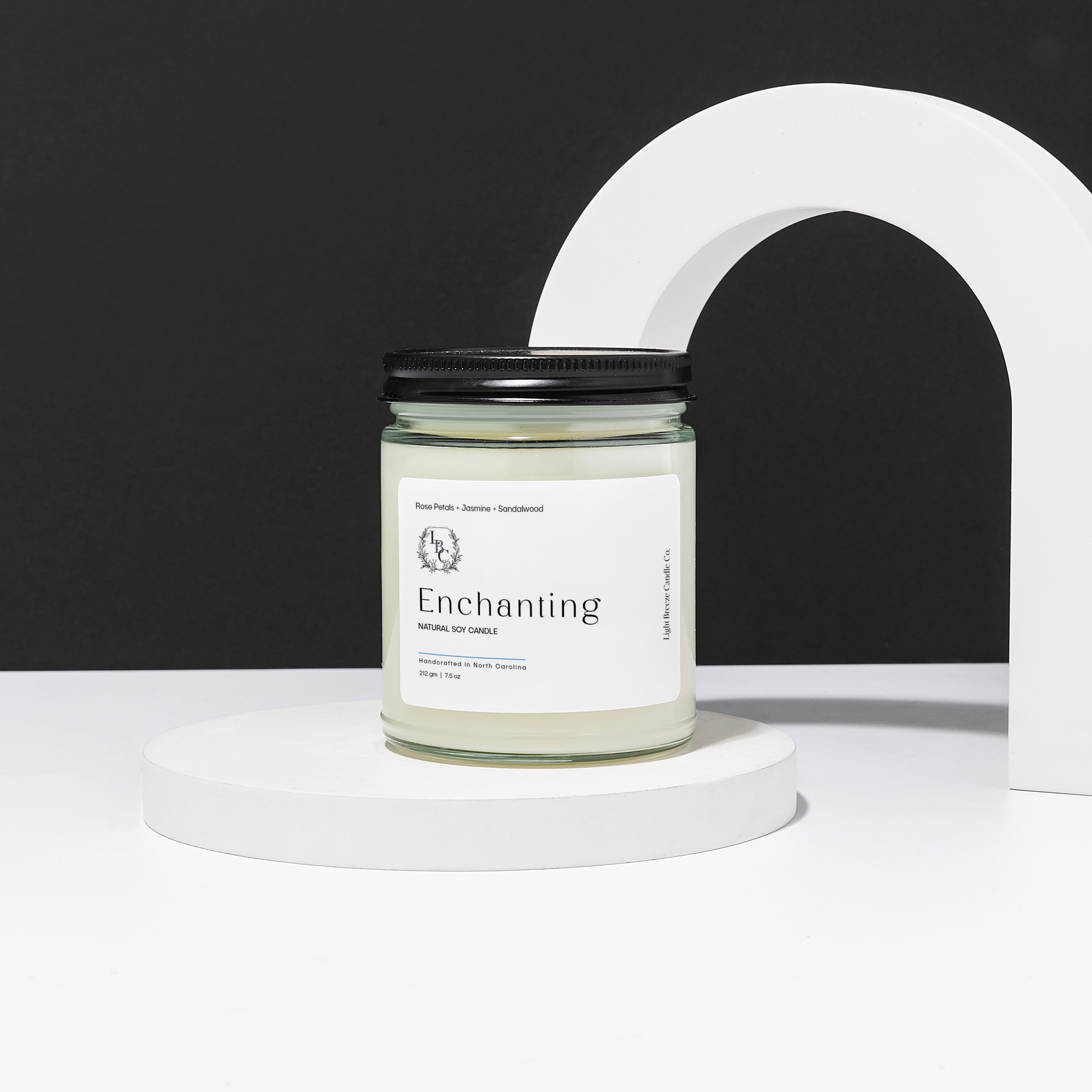 "Enchanting Candle for Spiritual Healing - Floral Rose & Jasmine Blend for Manifestation Rituals & Mindful Home Sanctuaries"