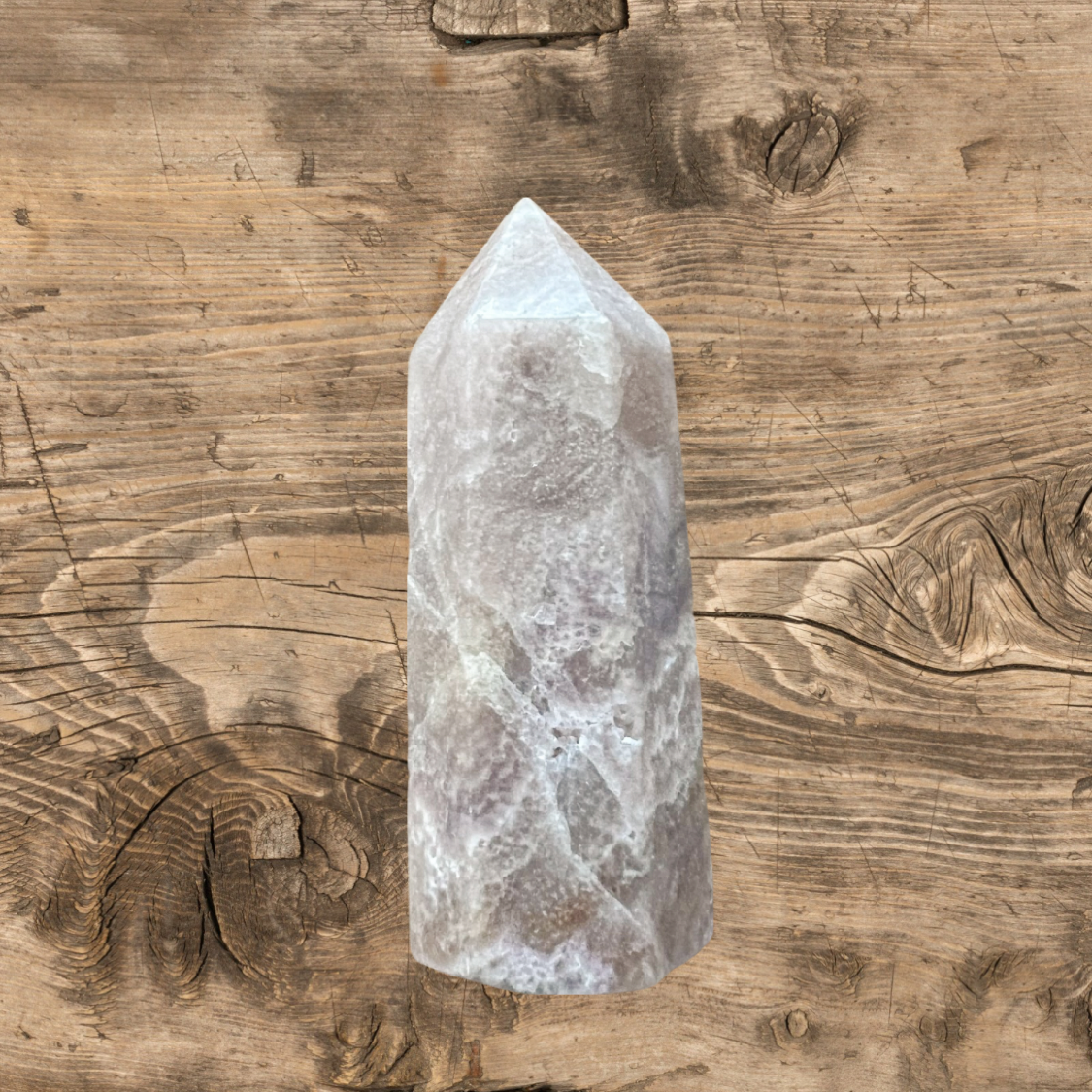 Natural Purple Charoite Fluorite Tower – Healing Stone Point Wand,