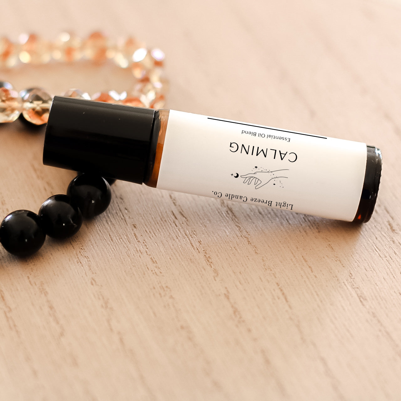Calming essential oil roller (10 ml) promotes emotional balance and grounding all-natural aromatherapy blend lavender frankincense and sandalwood