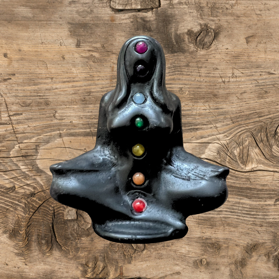 Seven Chakra Quartz Yoga Carving for Balance and Harmony