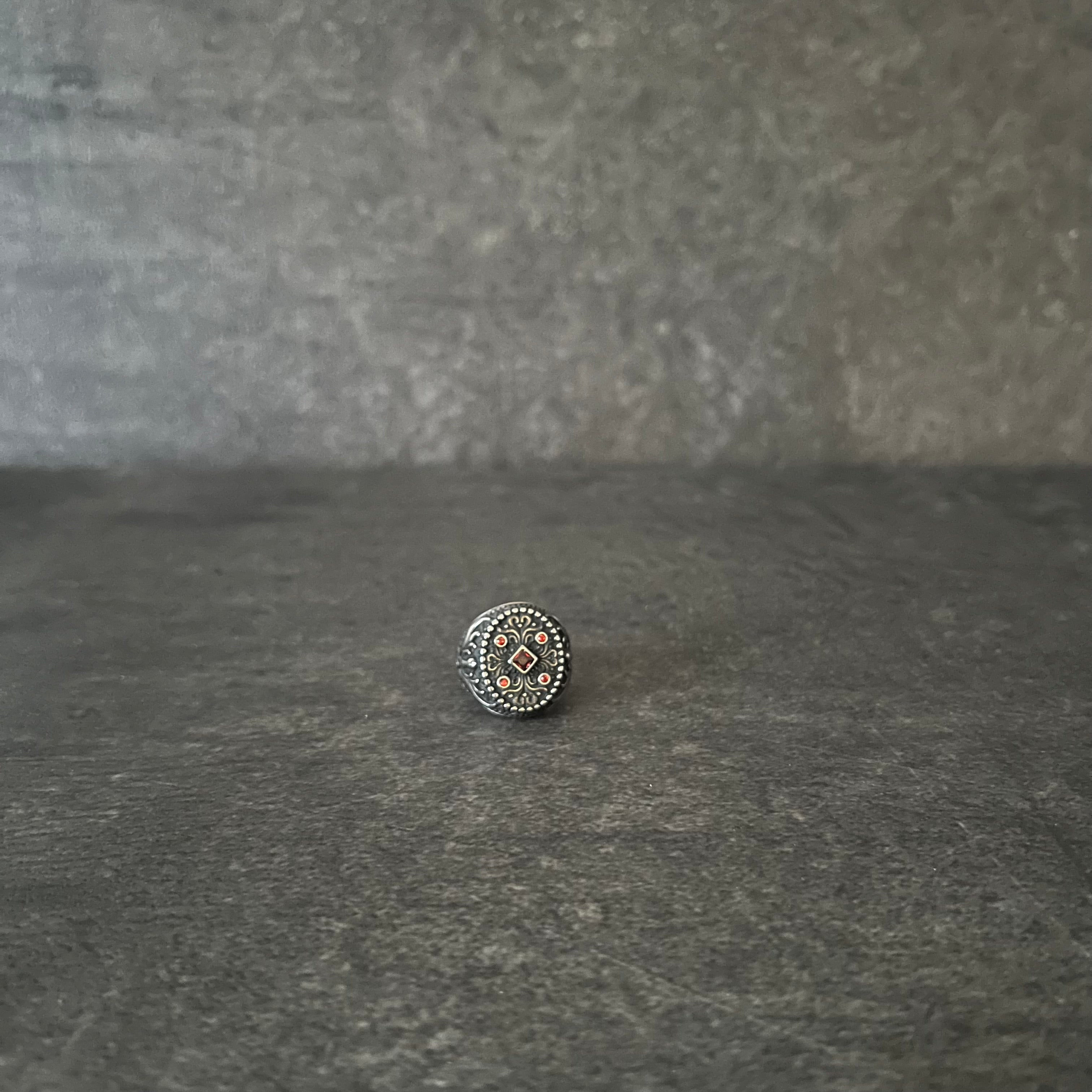 Men’s Ring – Vintage Style 316L Stainless Steel with Stone Accents