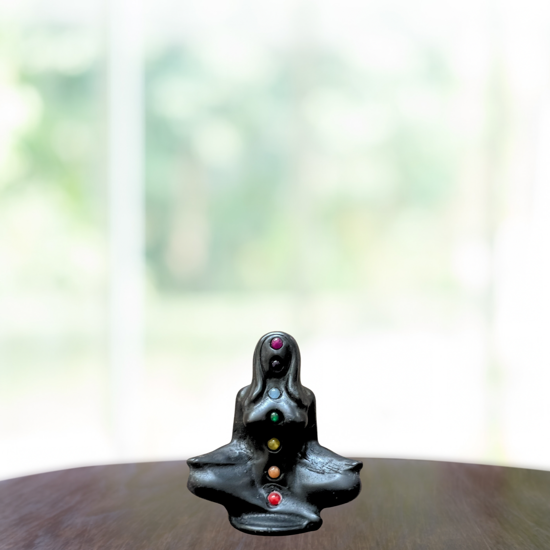 Seven Chakra Quartz Yoga Carving for Balance and Harmony