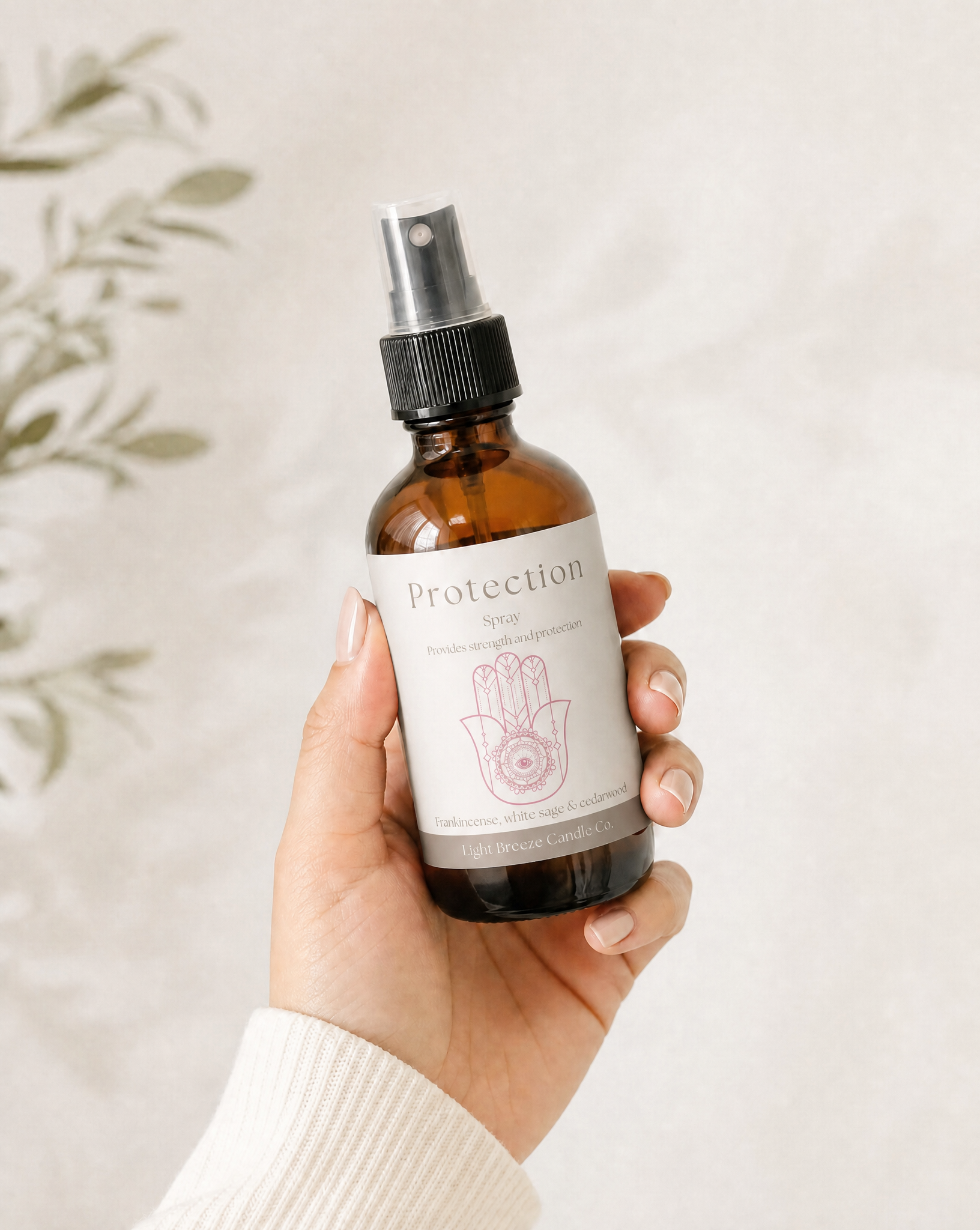 Cleansing & Protection Smudge Spray Frankincense, White Sage & Cedarwood Spiritual Mist for Energy Clearing