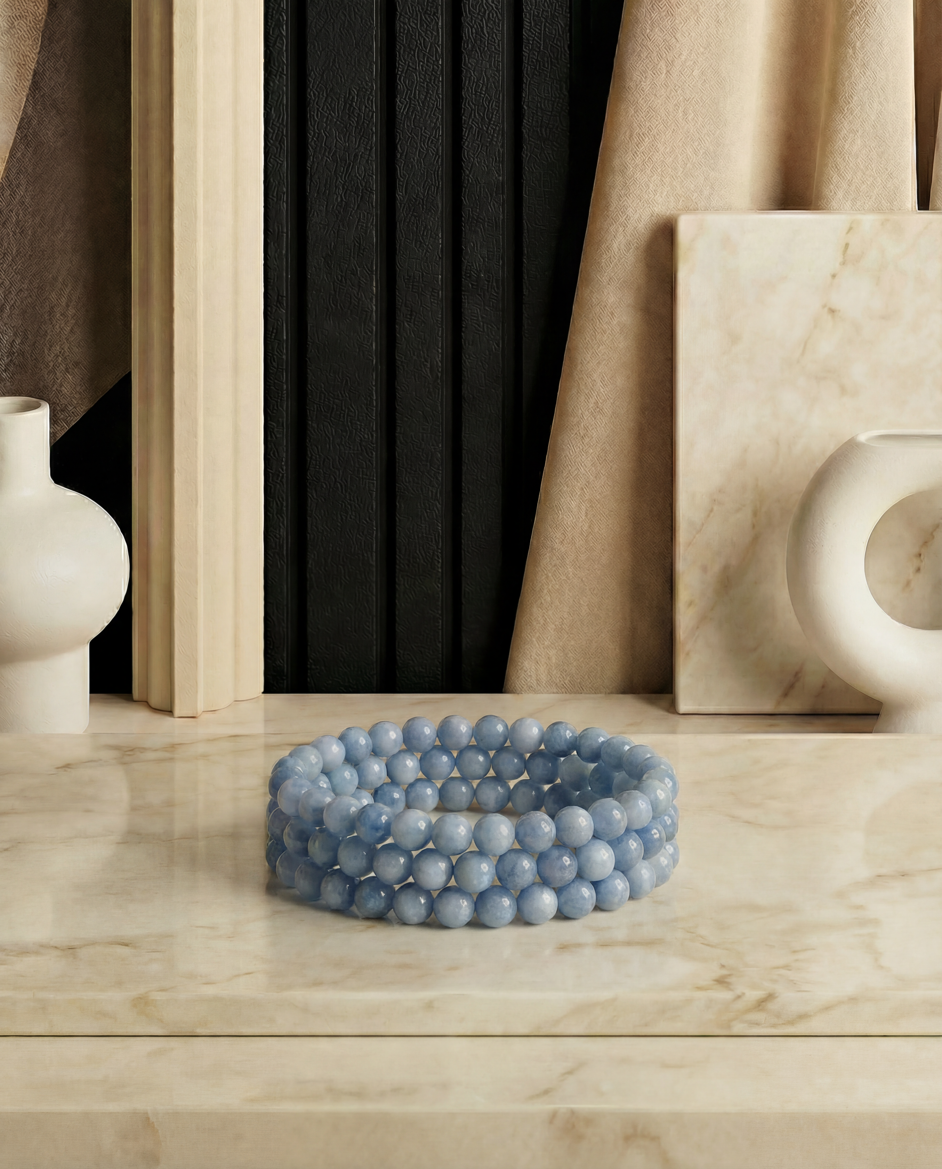 Natural Blue Aventurine Bracelet Calm & Communication