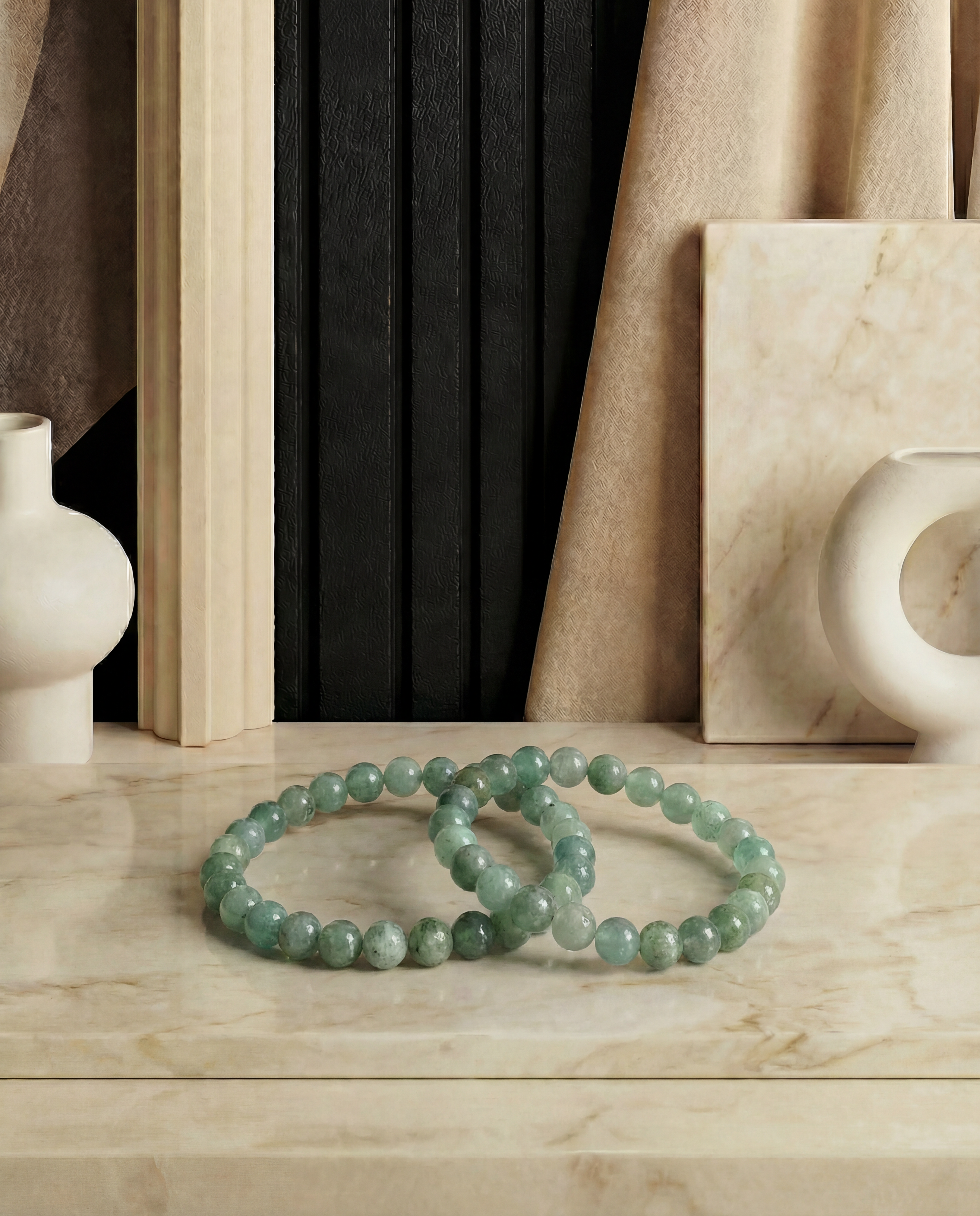 Natural Green Aventurine Crystal Bracelet Luck & Prosperity