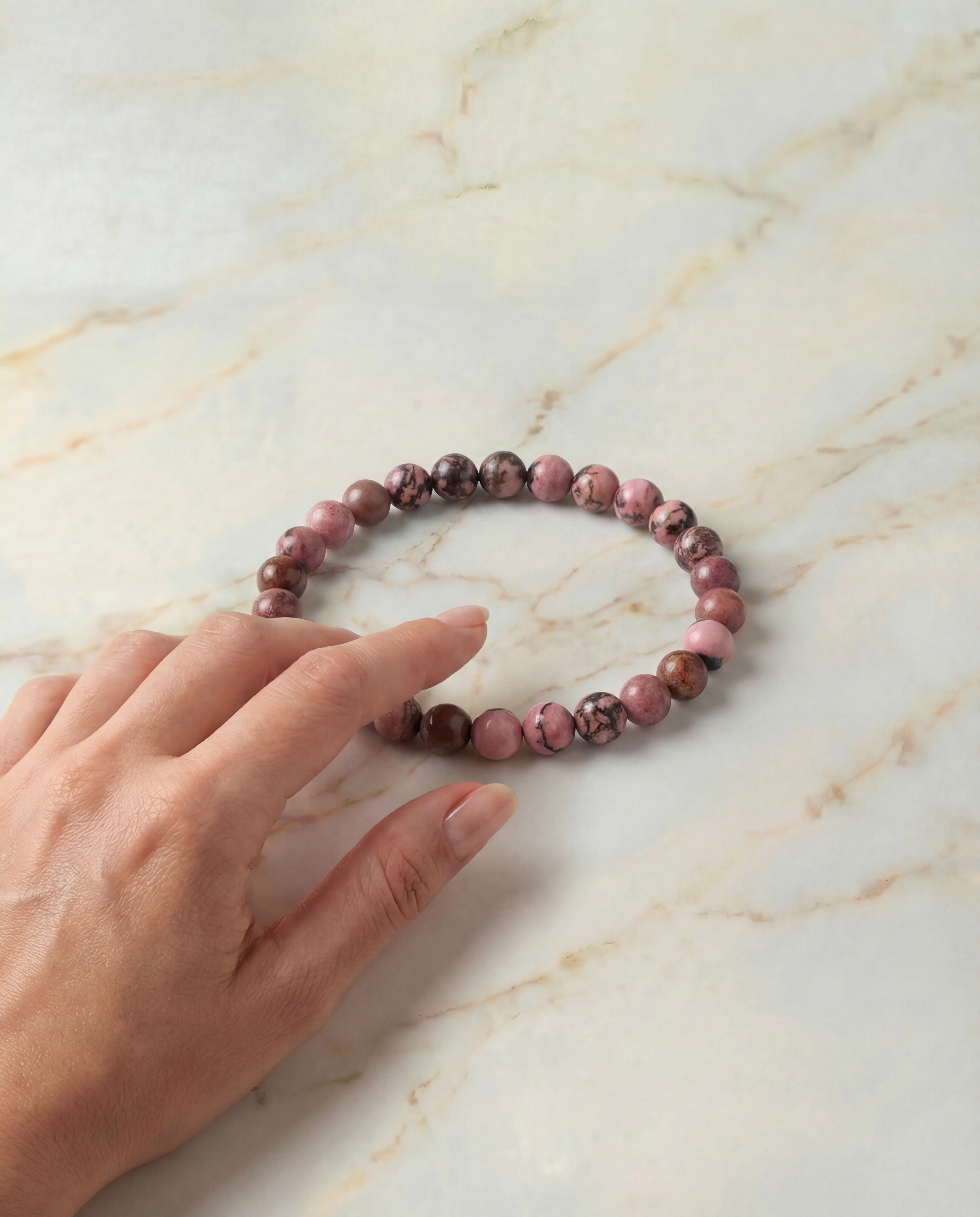 Natural Rhodochrosite Bracelet Self-Love & Emotional Healing