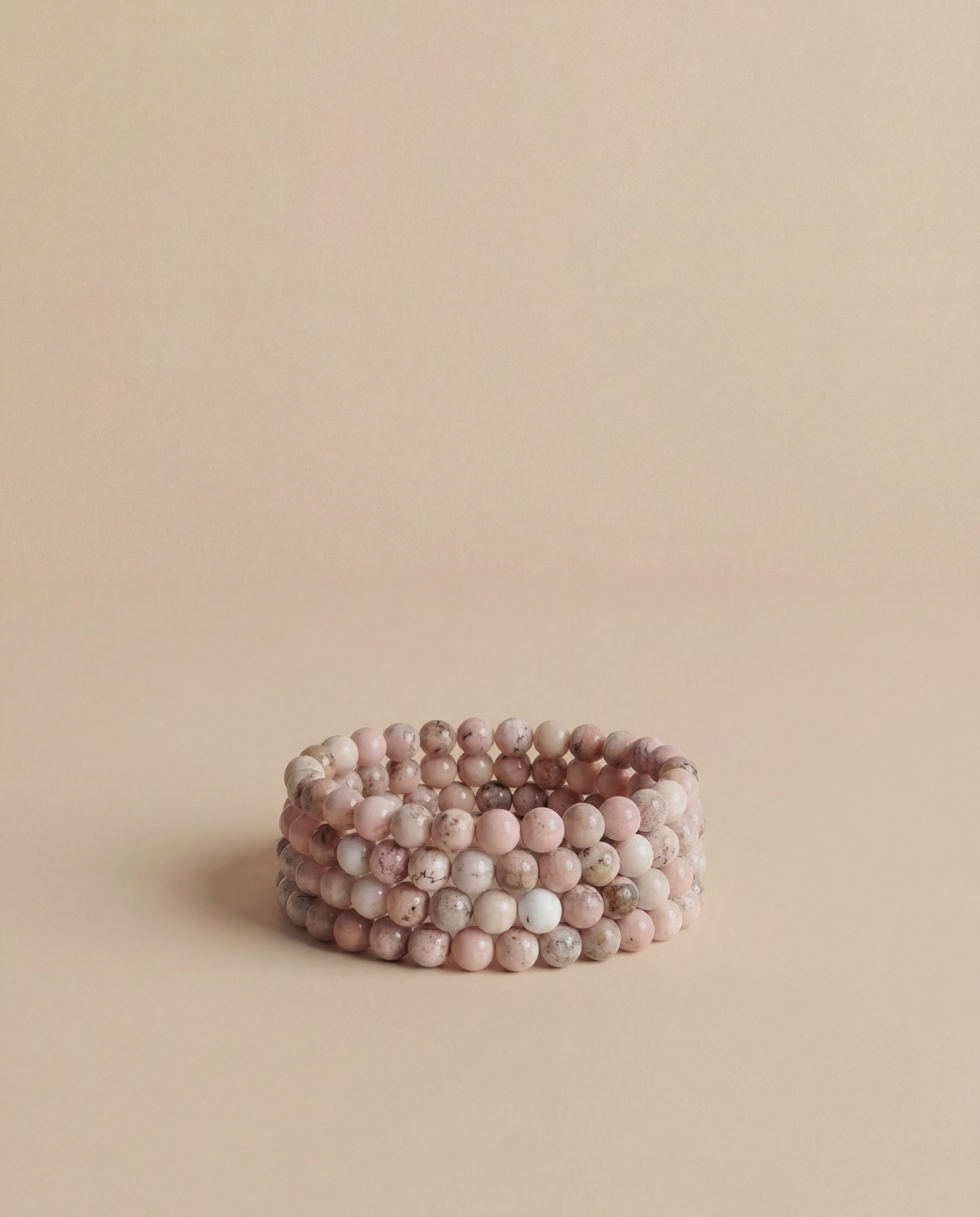 Natural Pink Opal Crystal Bracelet Love & Emotional Healing