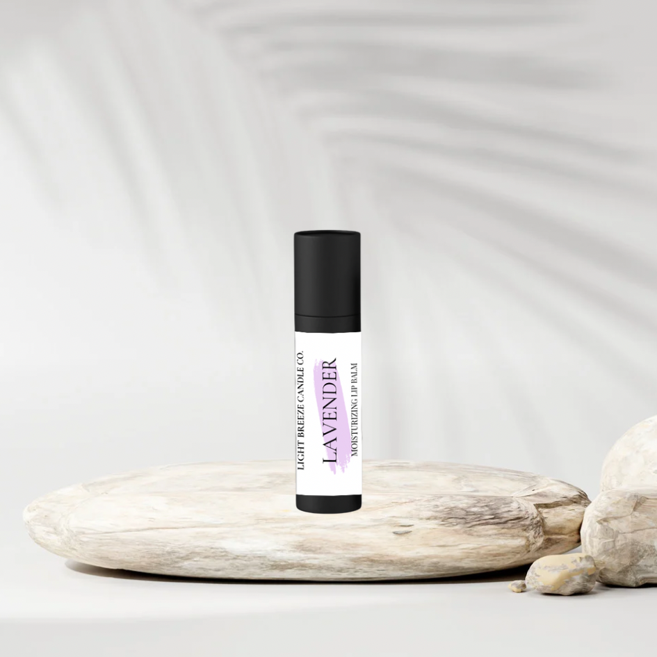 Moisturizing lavender lip balm all natural handmade with essential oil