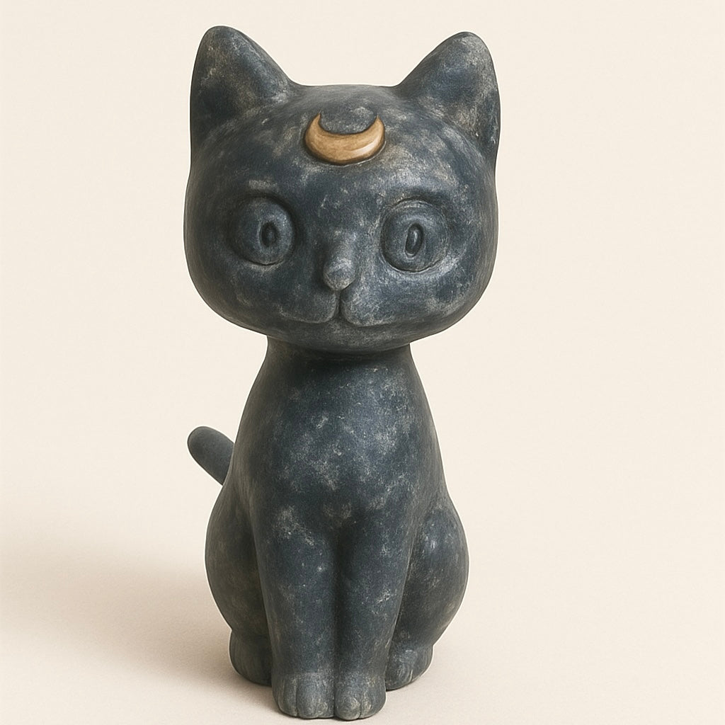 Handcrafted Gemstone Cat Figurines Spiritual Stones for Home Decor