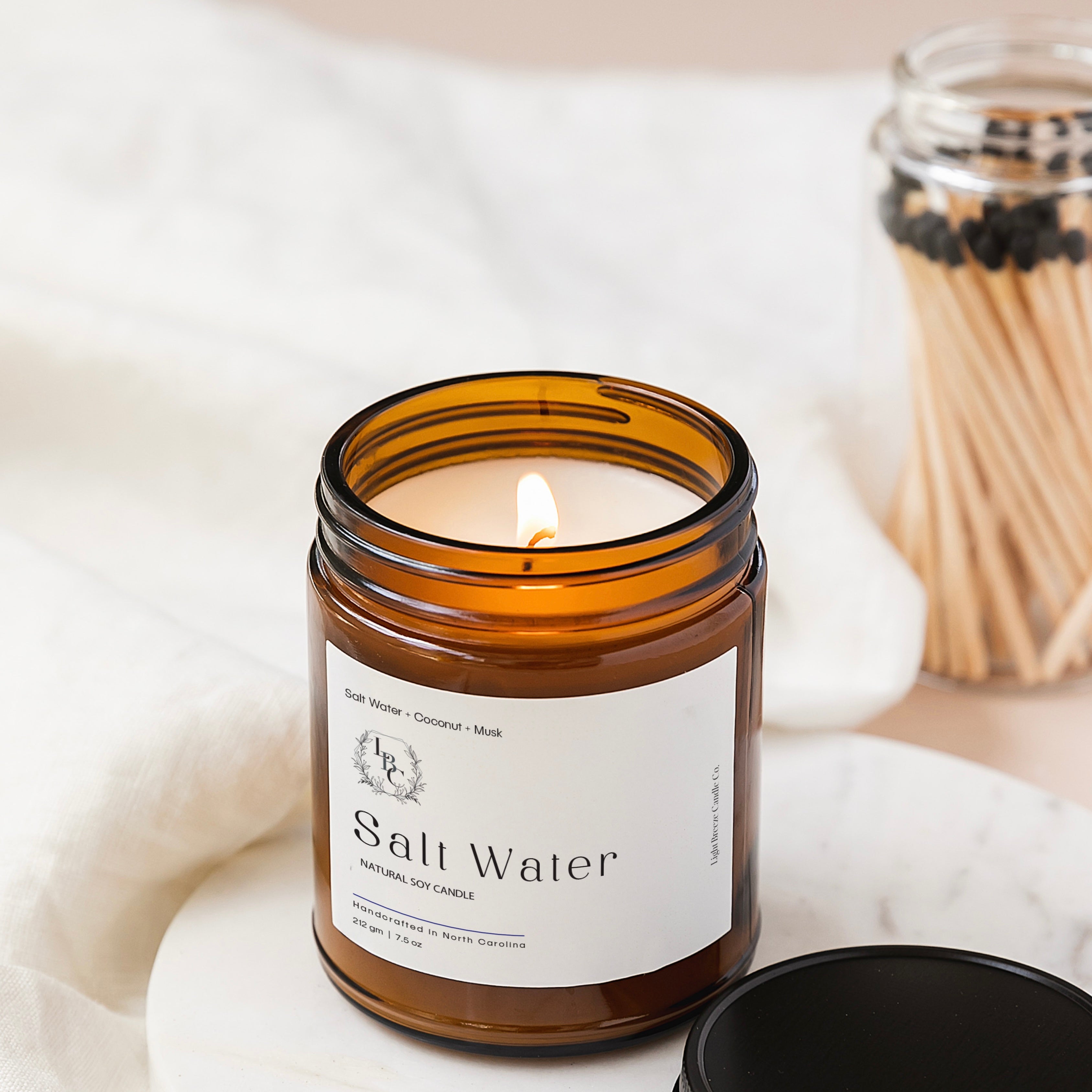 7.5oz Candle Salt Water