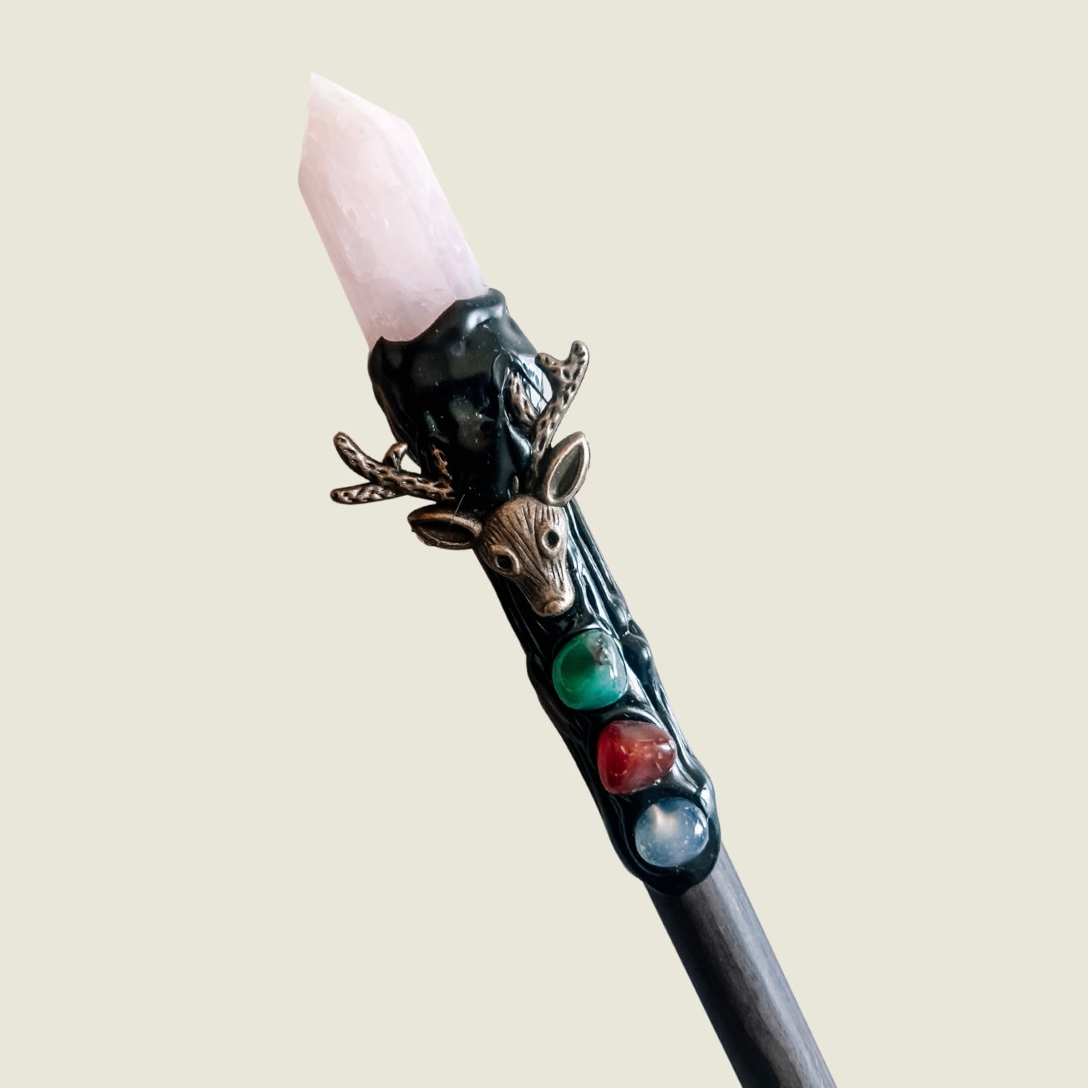 Natural Crystal Point Healing Wands - Elevate Your Spiritual Rituals with Citrine, Amethyst, Clear Quartz, Rose Quartz, and Fluorite