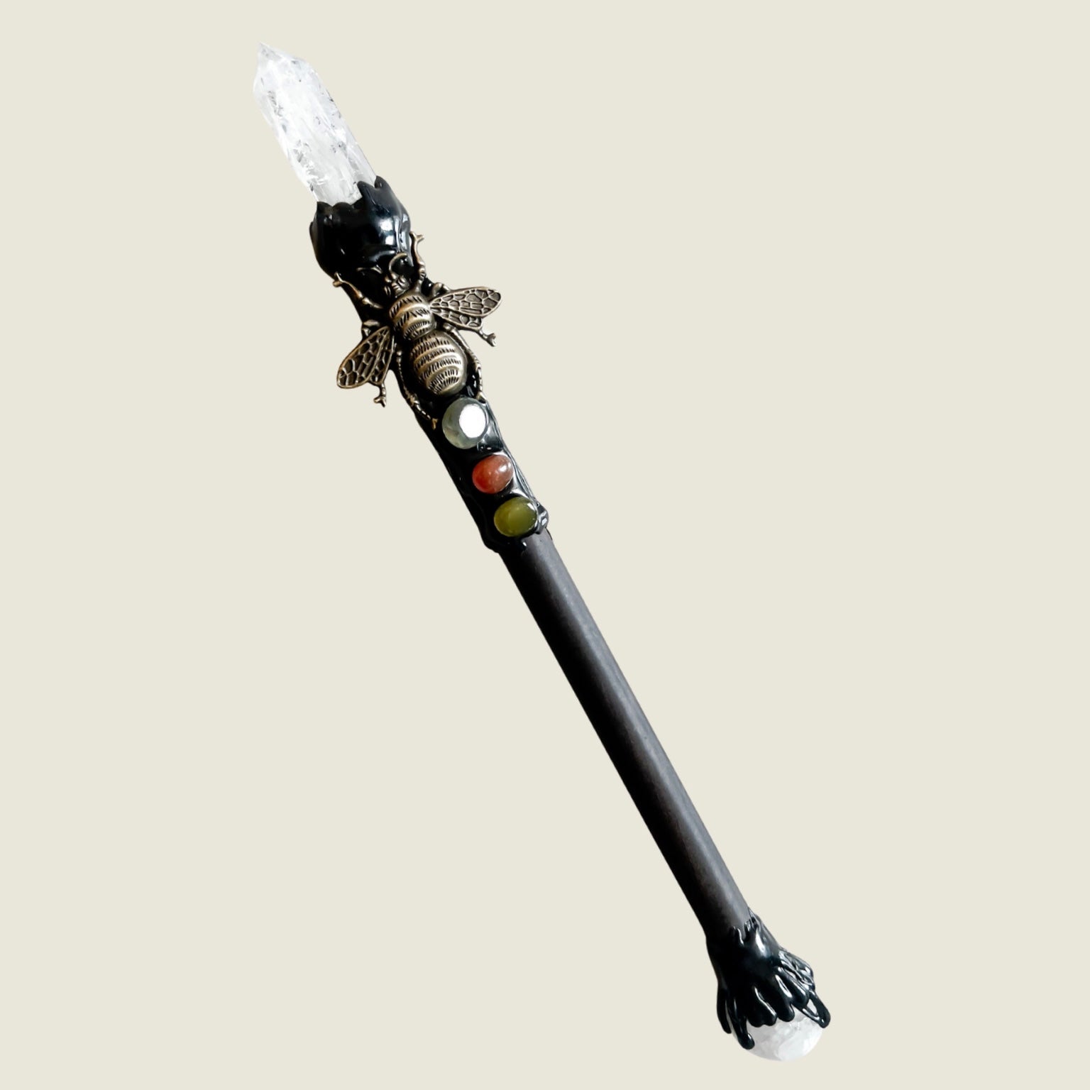 Natural Crystal Point Healing Wands - Elevate Your Spiritual Rituals with Citrine, Amethyst, Clear Quartz, Rose Quartz, and Fluorite