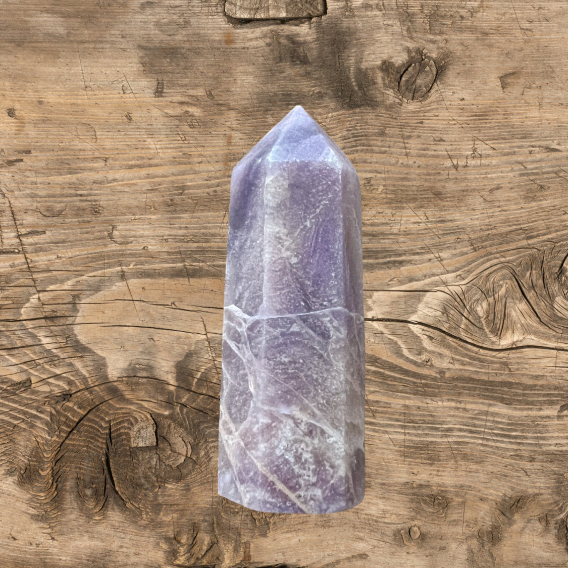 Natural Purple Charoite Fluorite Tower – Healing Stone Point Wand,
