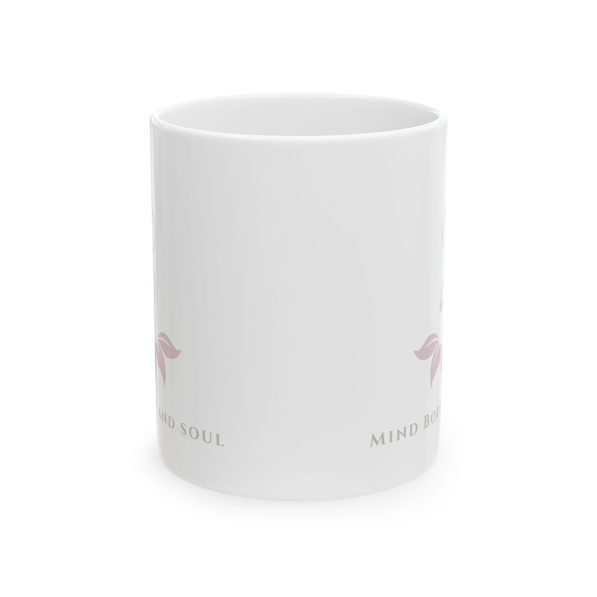 Mind Body Soul 11oz White Mug - Inspirational Wellness Drinkware