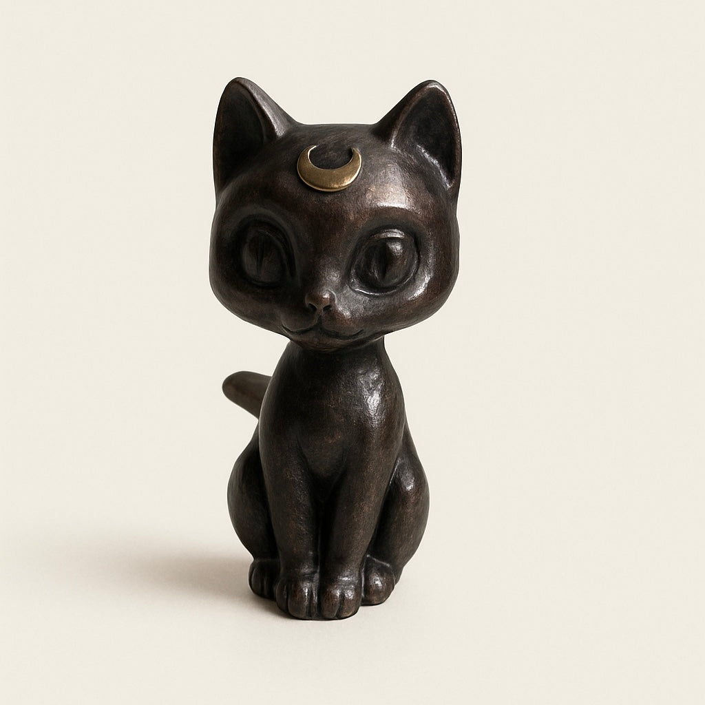 Handcrafted Gemstone Cat Figurines Spiritual Stones for Home Decor