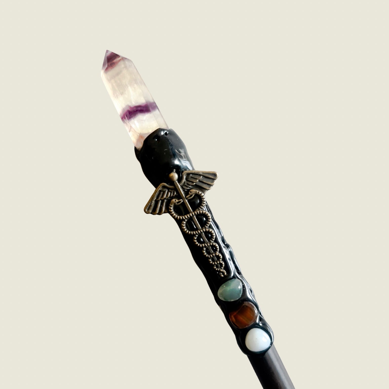 Natural Crystal Point Healing Wands - Elevate Your Spiritual Rituals with Citrine, Amethyst, Clear Quartz, Rose Quartz, and Fluorite