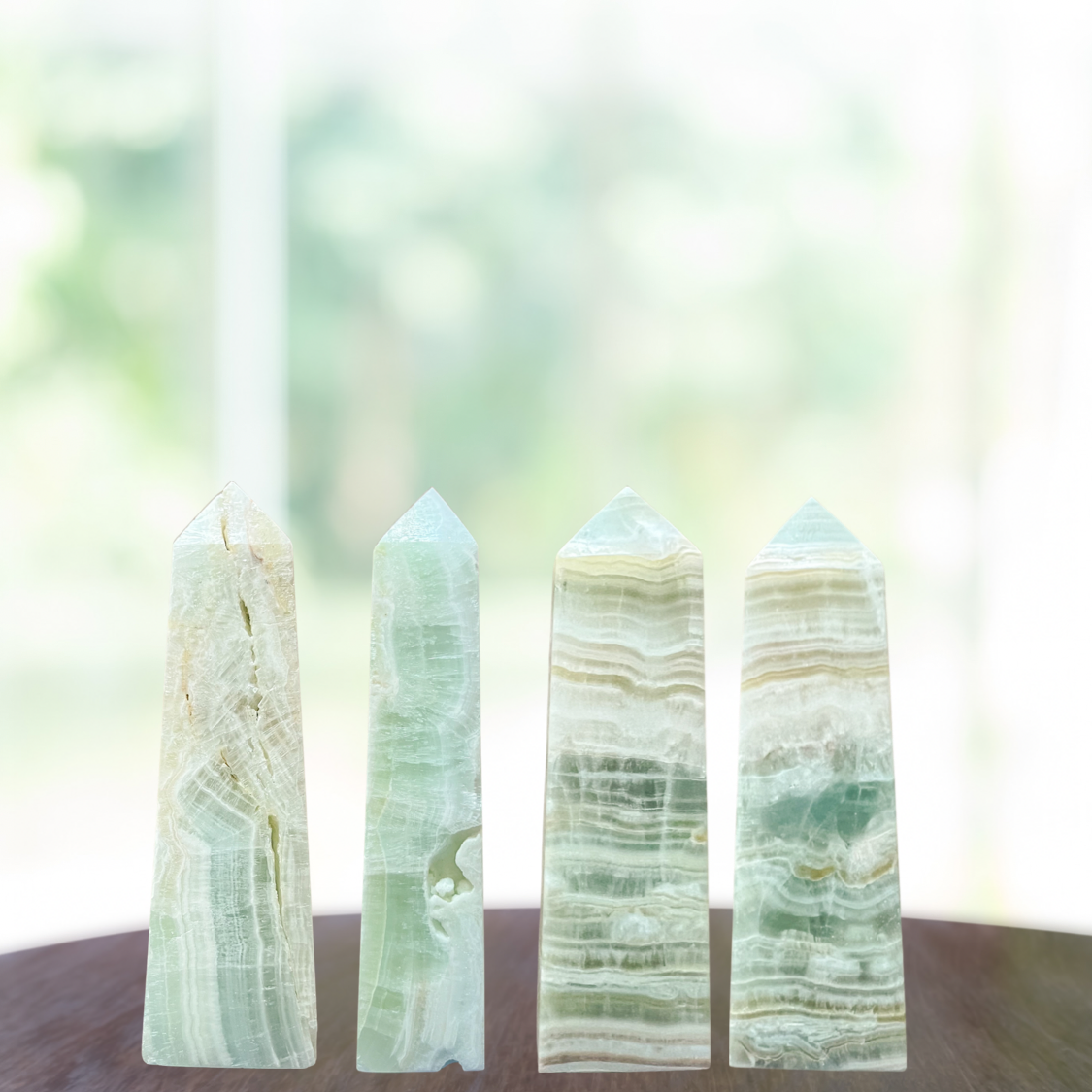 Caribbean Calcite Point - Natural Crystal Healing Stone