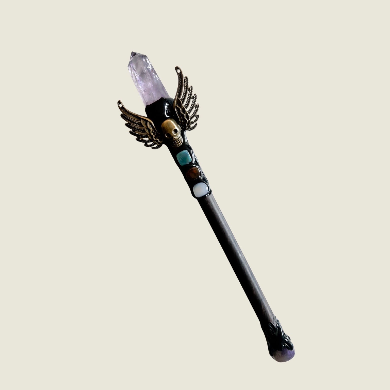Natural Crystal Point Healing Wands - Elevate Your Spiritual Rituals with Citrine, Amethyst, Clear Quartz, Rose Quartz, and Fluorite