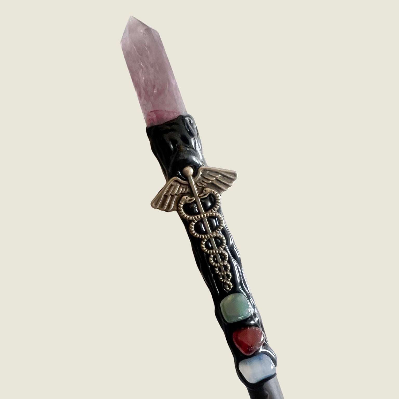 Natural Crystal Point Healing Wands - Elevate Your Spiritual Rituals with Citrine, Amethyst, Clear Quartz, Rose Quartz, and Fluorite