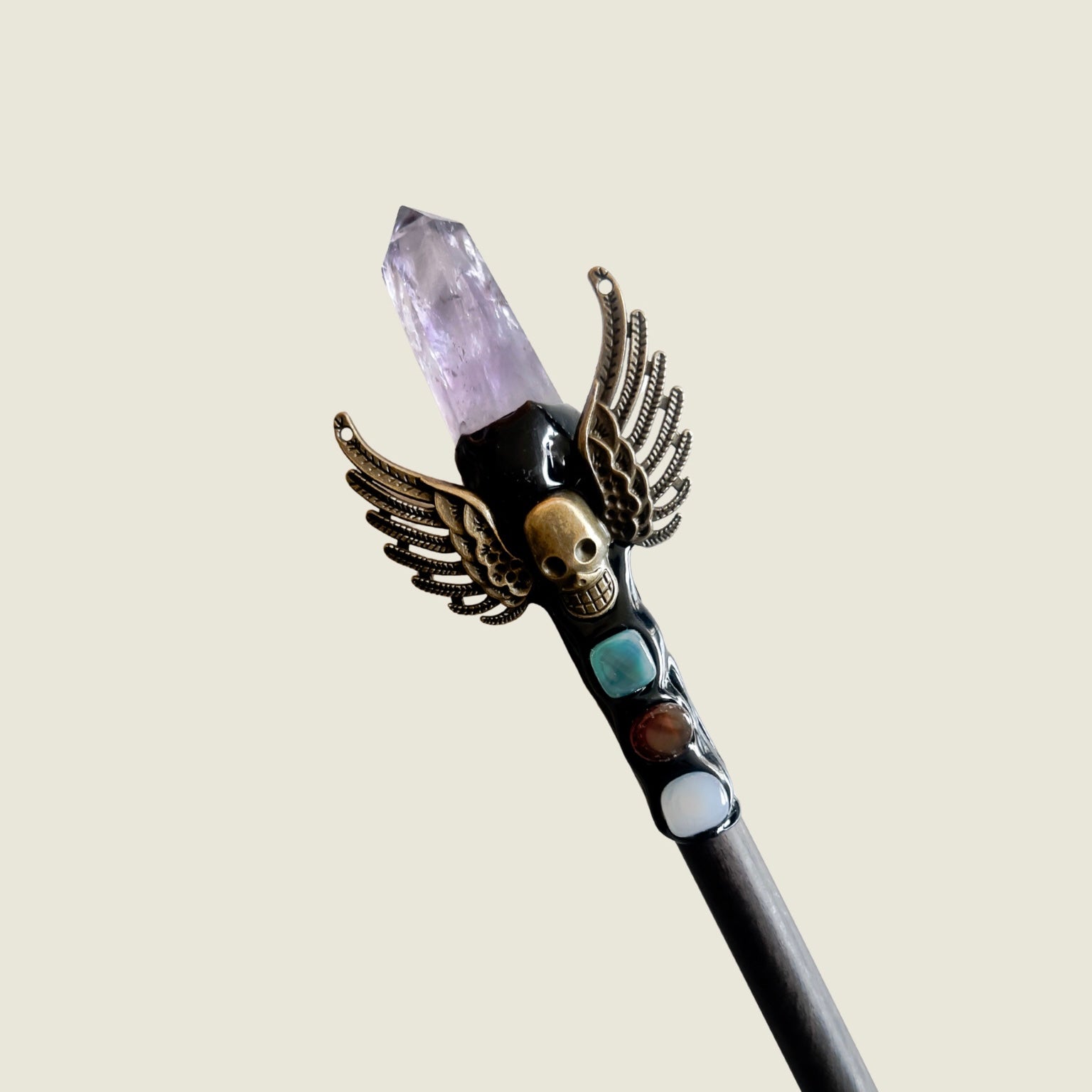 Natural Crystal Point Healing Wands - Elevate Your Spiritual Rituals with Citrine, Amethyst, Clear Quartz, Rose Quartz, and Fluorite