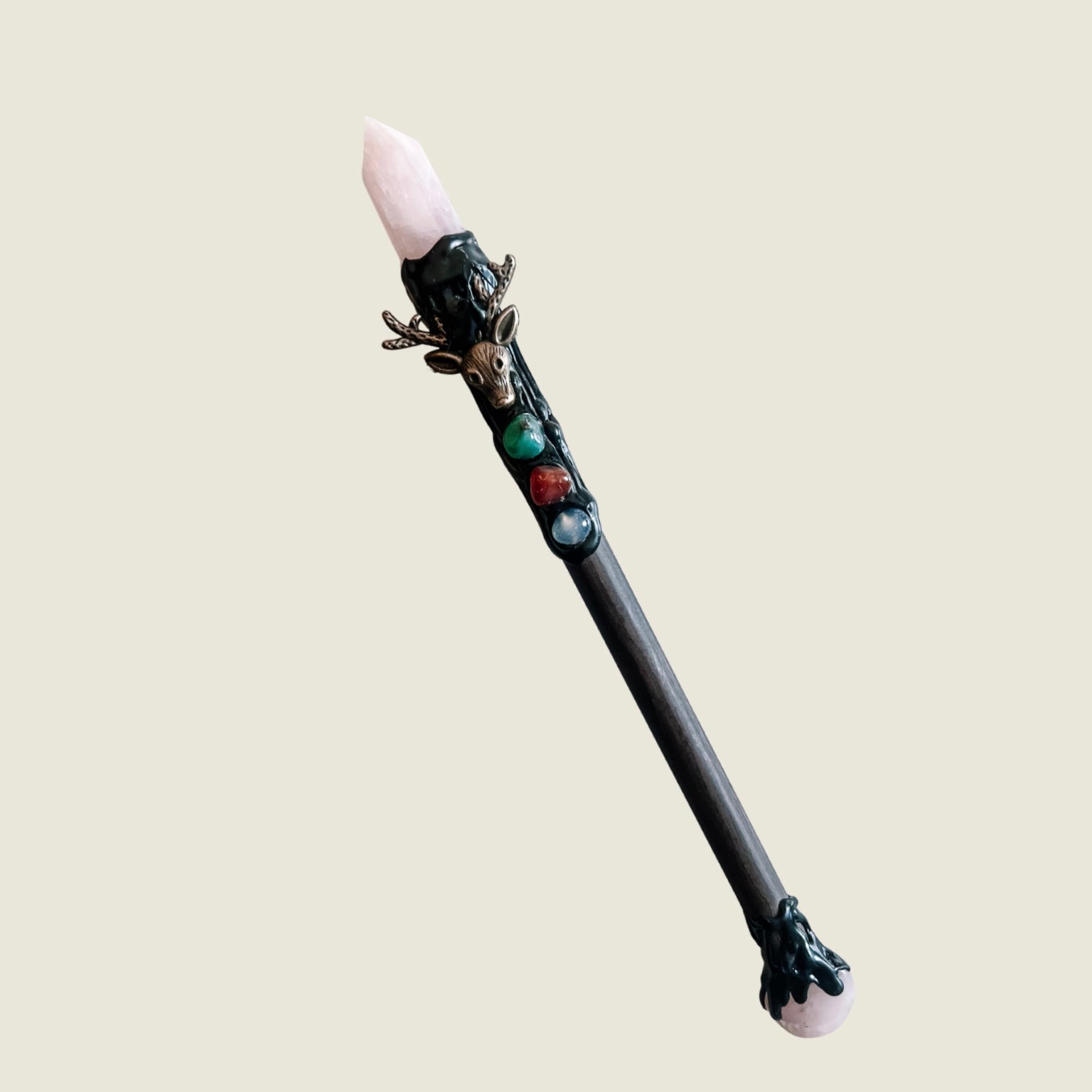 Natural Crystal Point Healing Wands - Elevate Your Spiritual Rituals with Citrine, Amethyst, Clear Quartz, Rose Quartz, and Fluorite