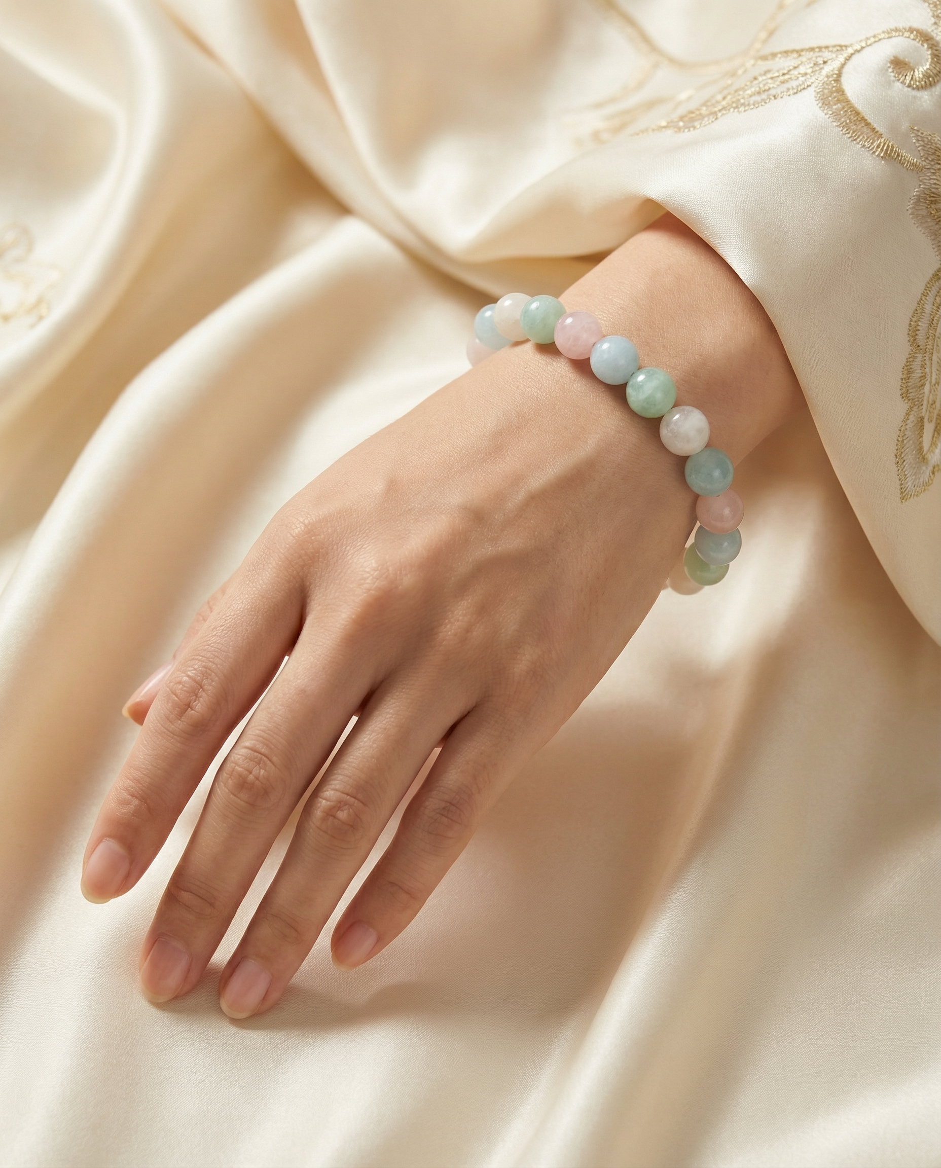 Natural Morganite Bracelet Love & Compassion