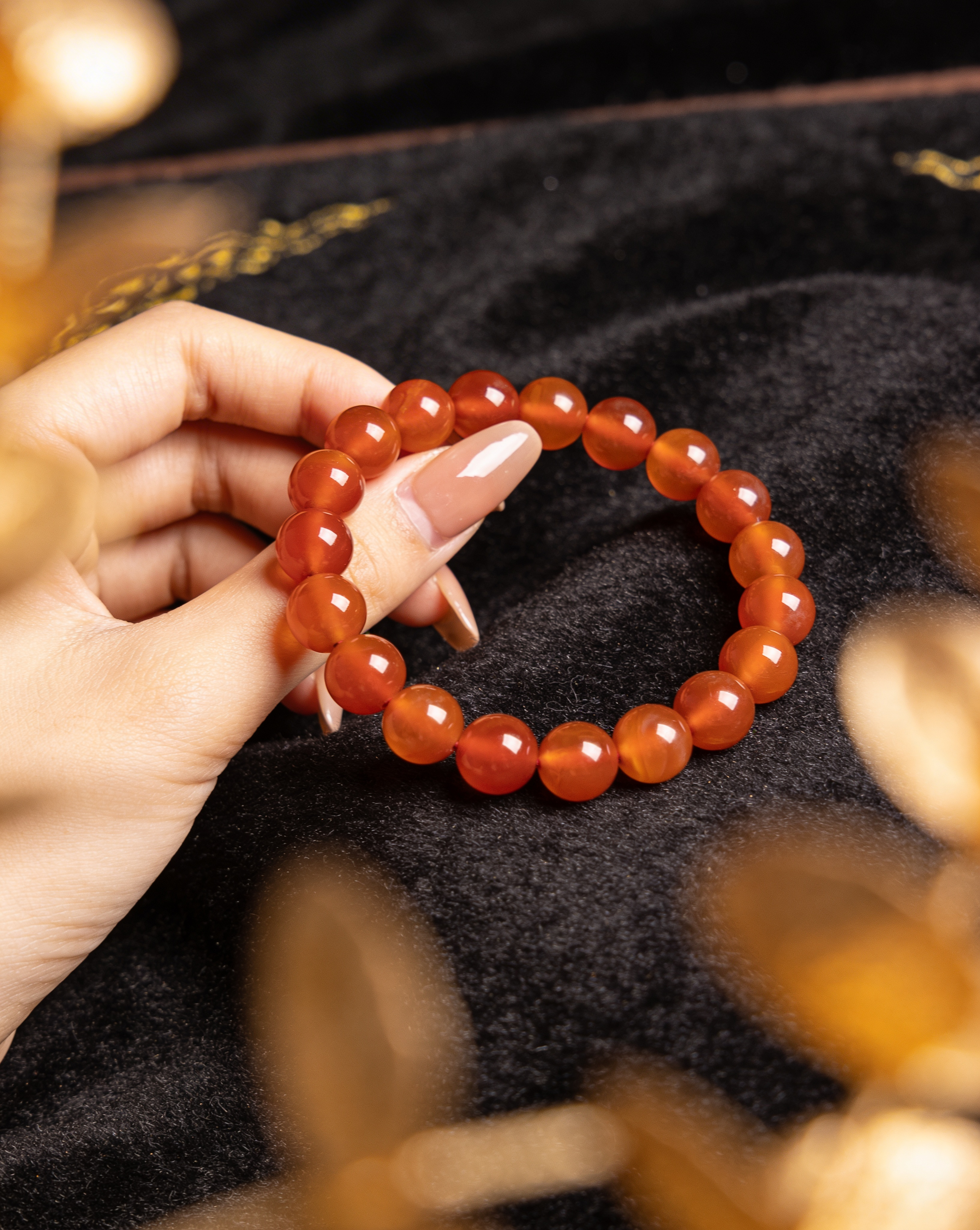 Natural Carnelian Crystal Bracelet Vitality & Motivation