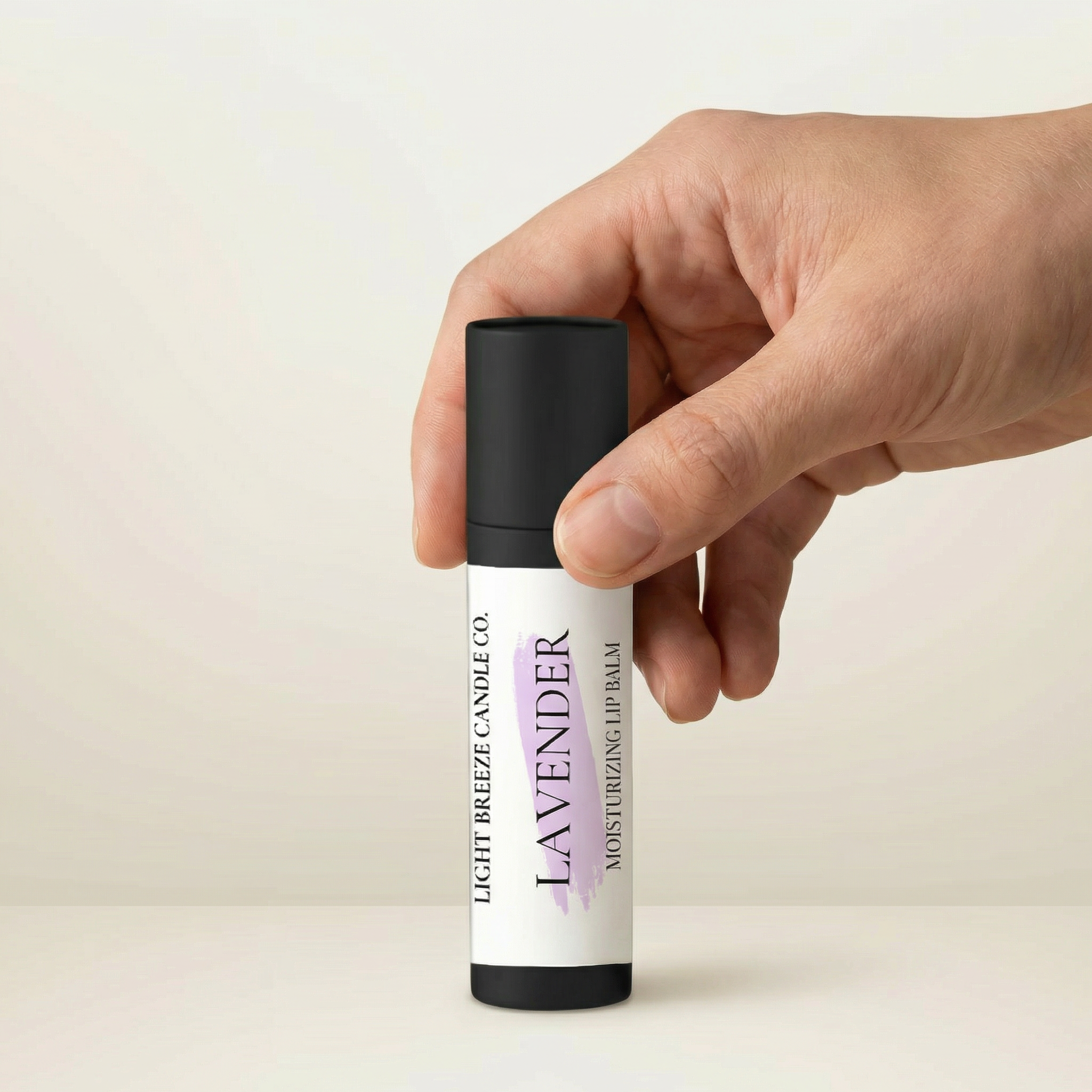 Lavender Essential Oil Lip Balm Natural Moisturizing Lip Care with Shea Butter & Beeswax