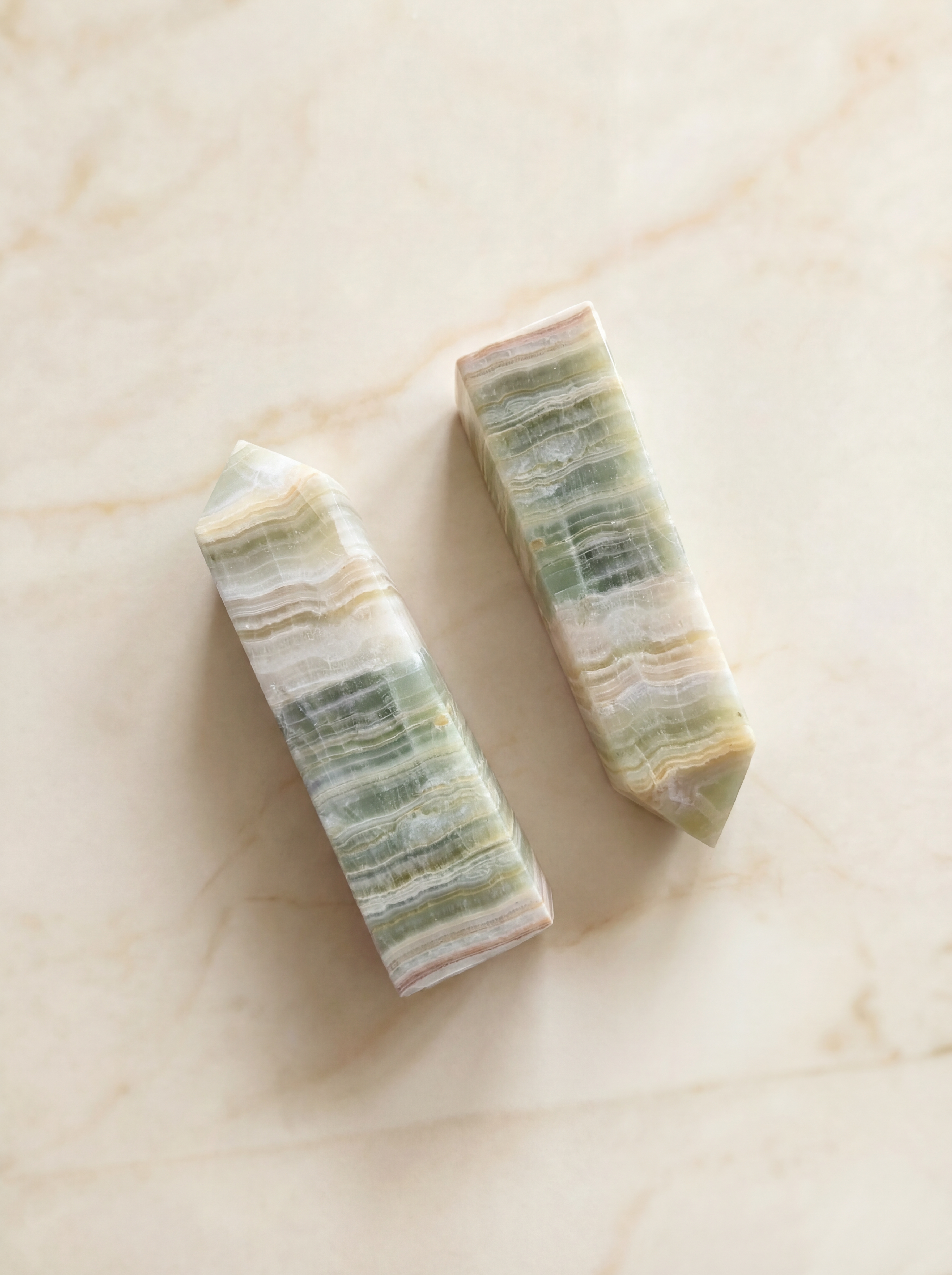 Caribbean Calcite Point - Natural Crystal Healing Stone