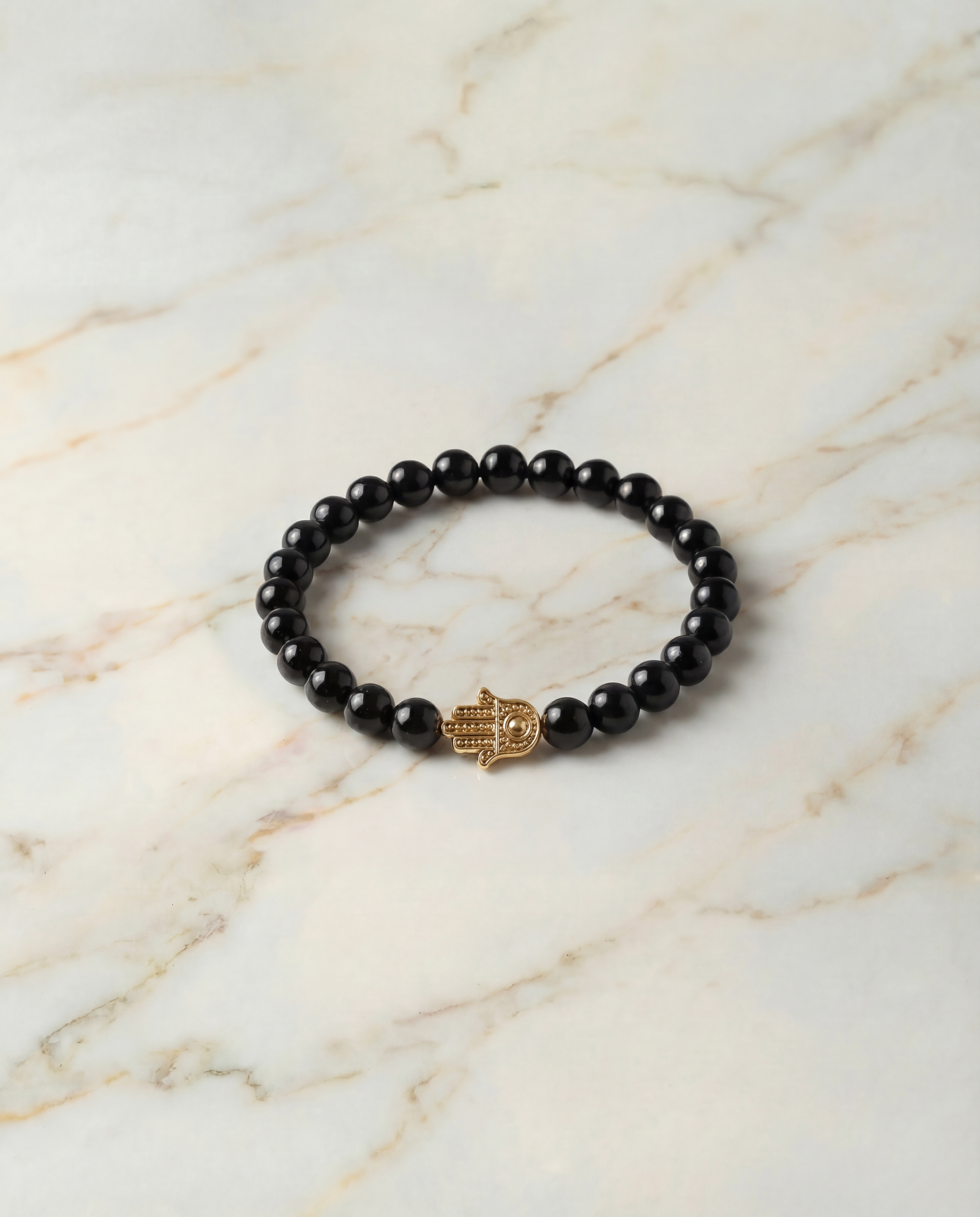 Natural Black Tourmaline Crystal Bracelet Protection & Grounding