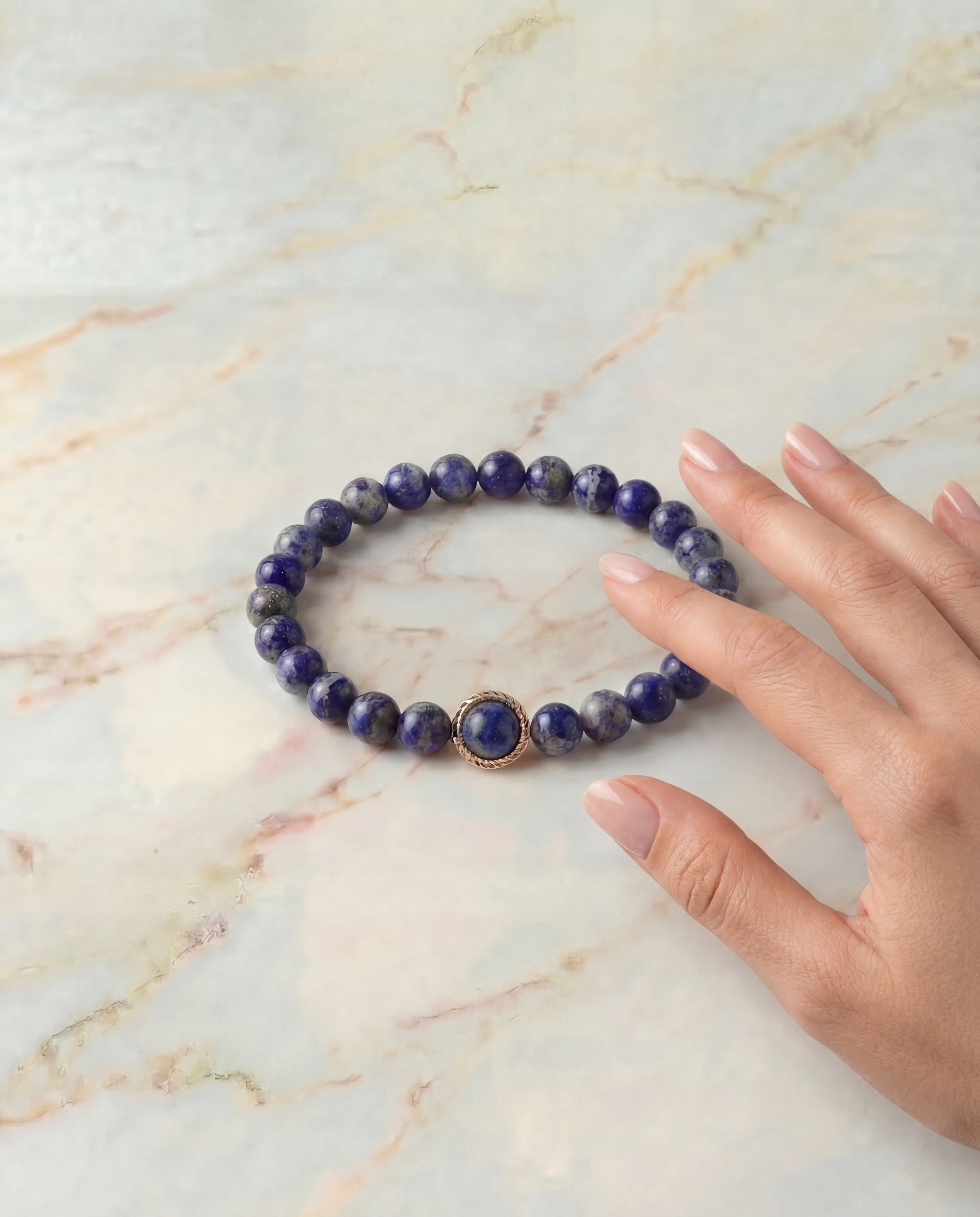 Natural Lapis Lazuli Crystal Bracelet Wisdom & Truth