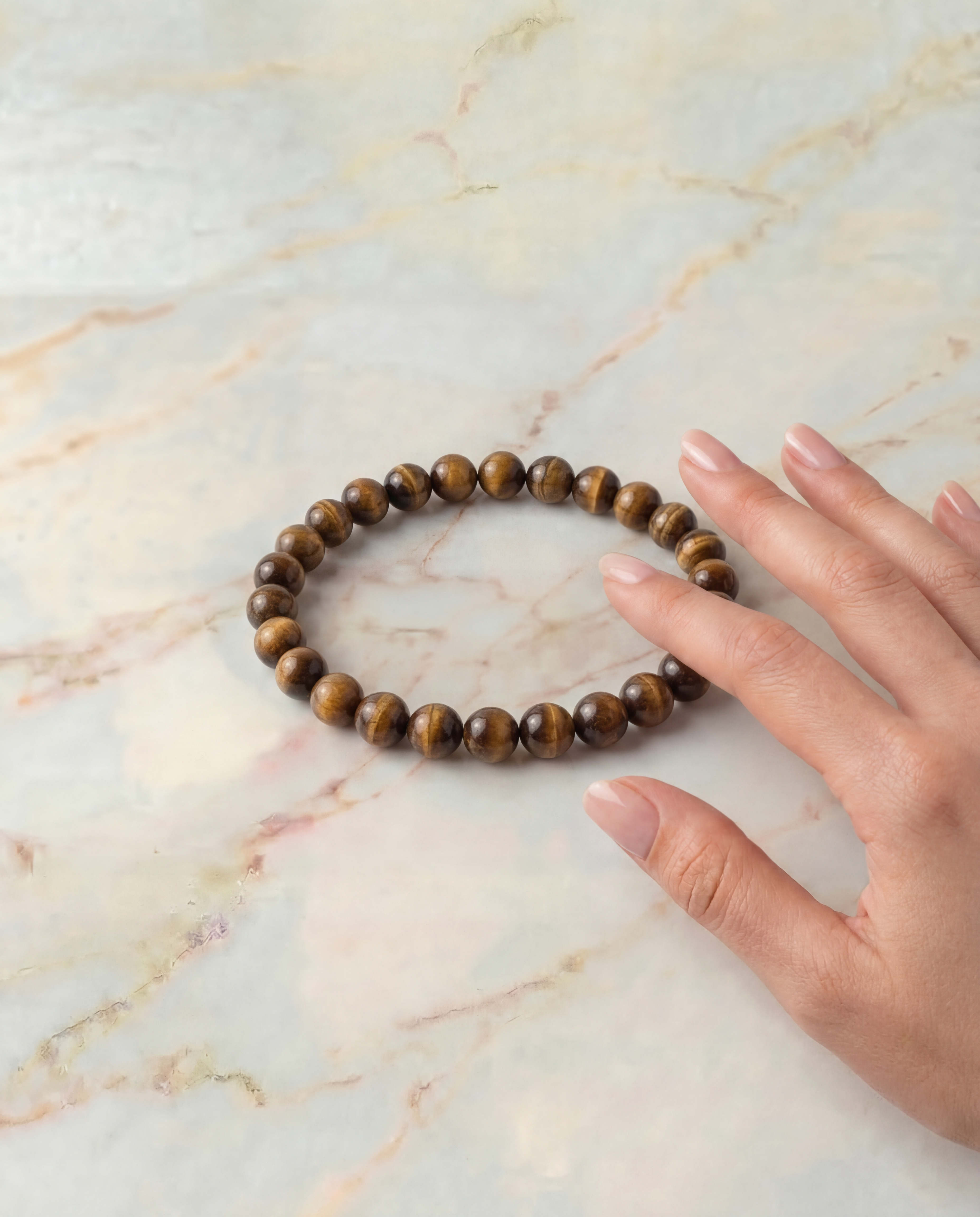 Natural Tiger Eye Crystal Bracelet Confidence & Protection